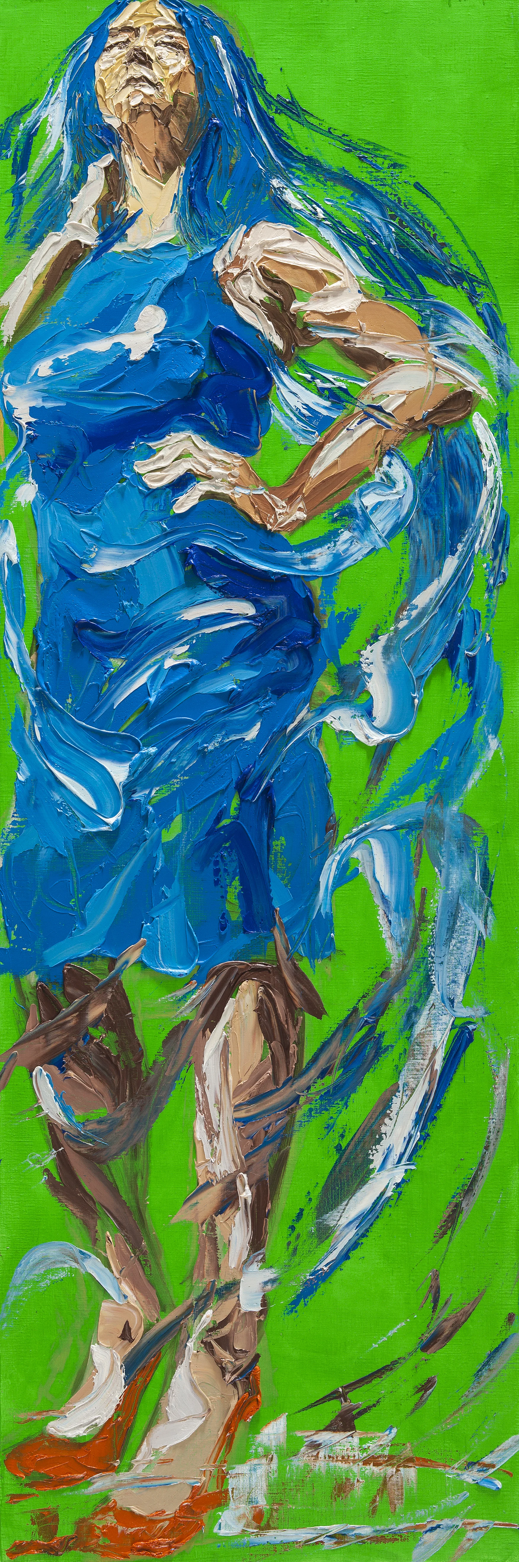 "Get Drunk #9" "취하라 #9" 180 cm x 60 cm oil on canvas 2016