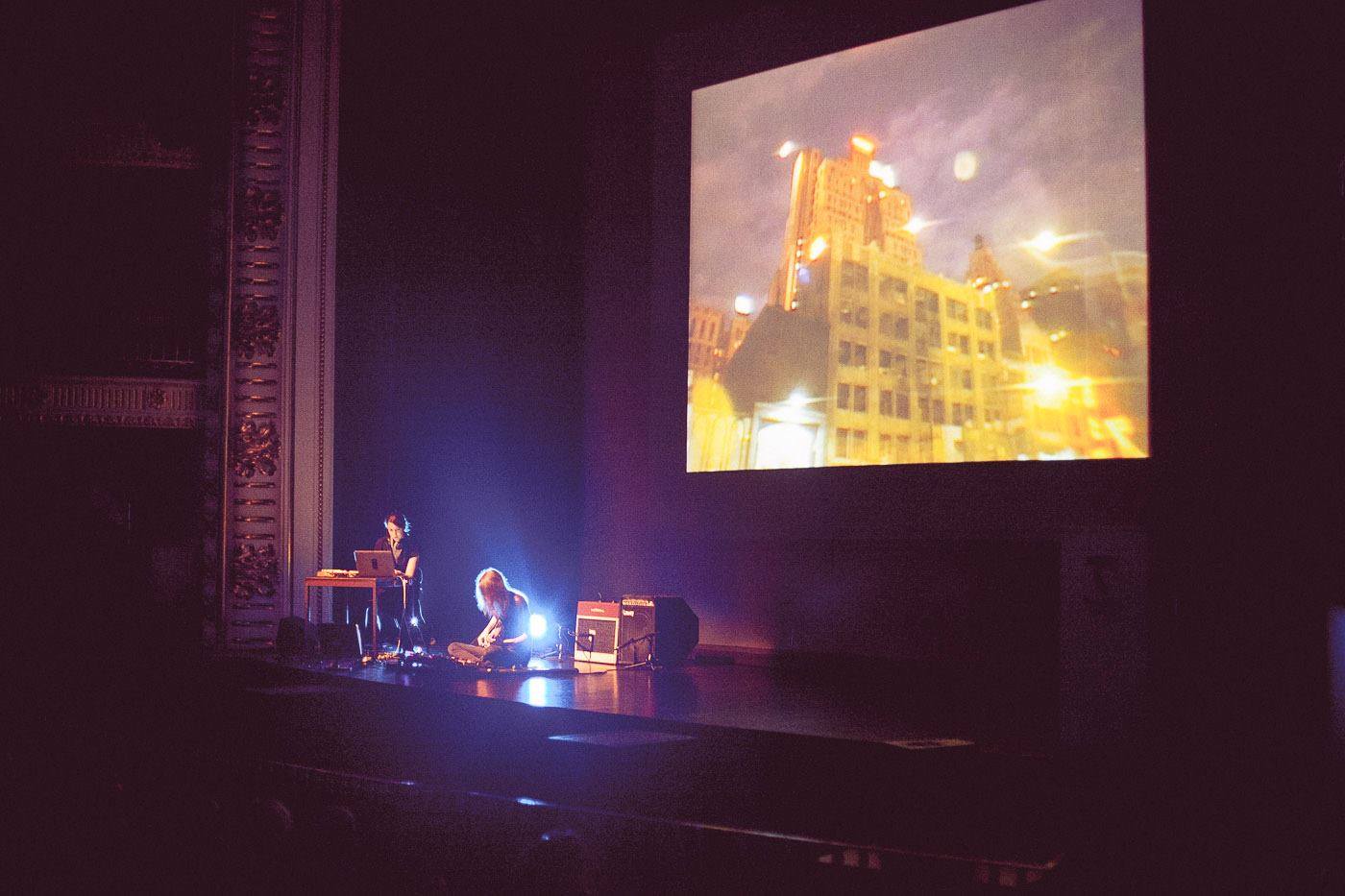 Temps Zero Performance, Braga, Portugal 2015 Temps Zero is a series of improvised music and projected still and moving images from a collective of photographers. This performance was improvised by myself and Cyril Meysson in Braga's Teatro Circo. www.tempszero.com