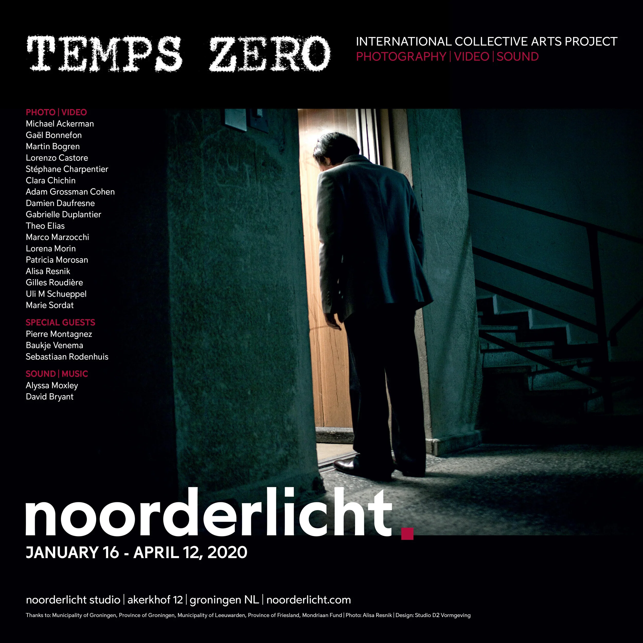 Temps Zero - Exhibition, Interactive Sound Installation, Screening Room