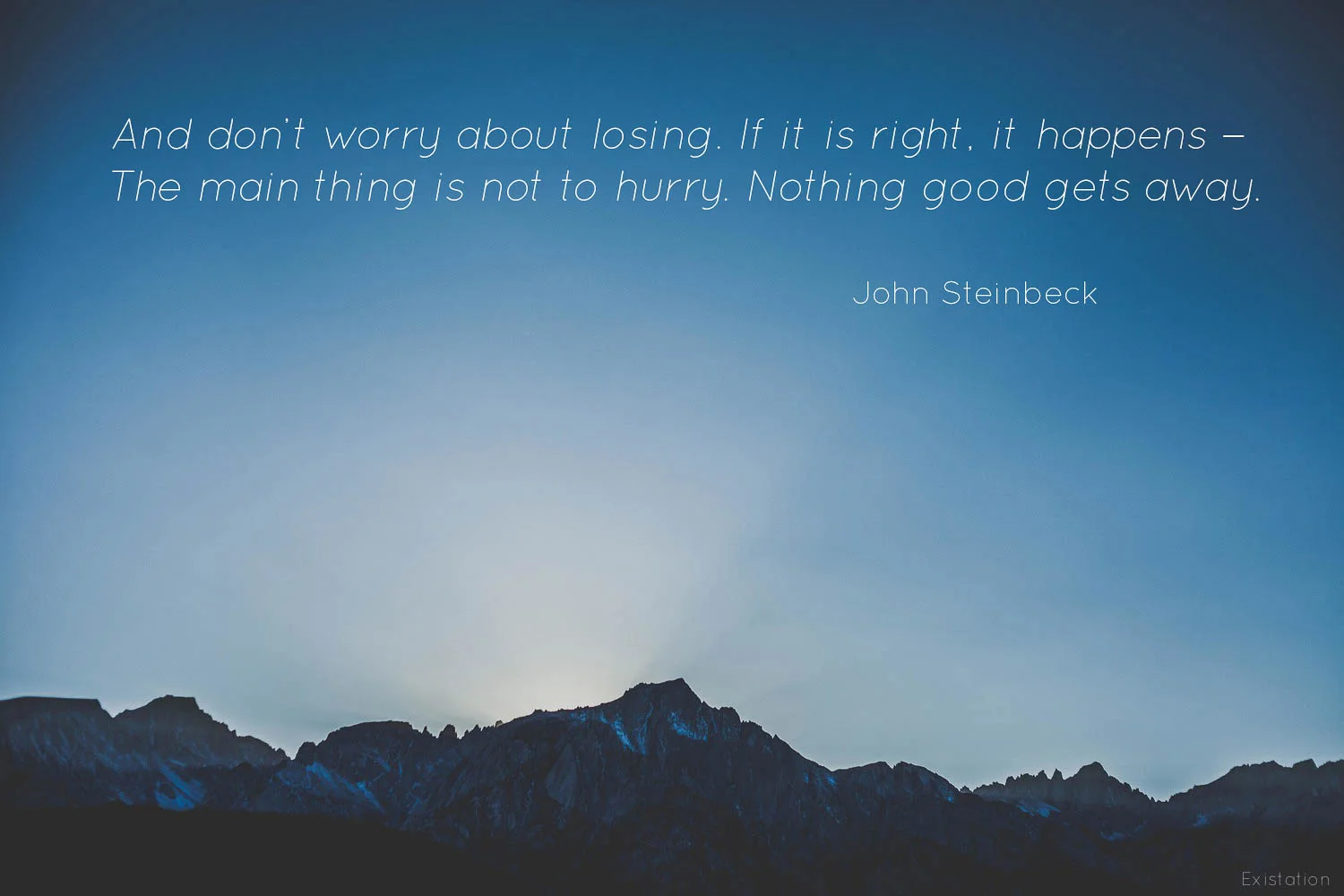john steinbeck nothing good gets away.jpg