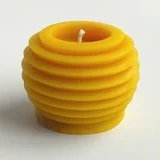 ★キャンドル　Beeswax RoundCandle ★ Artisan Handmade 3.5