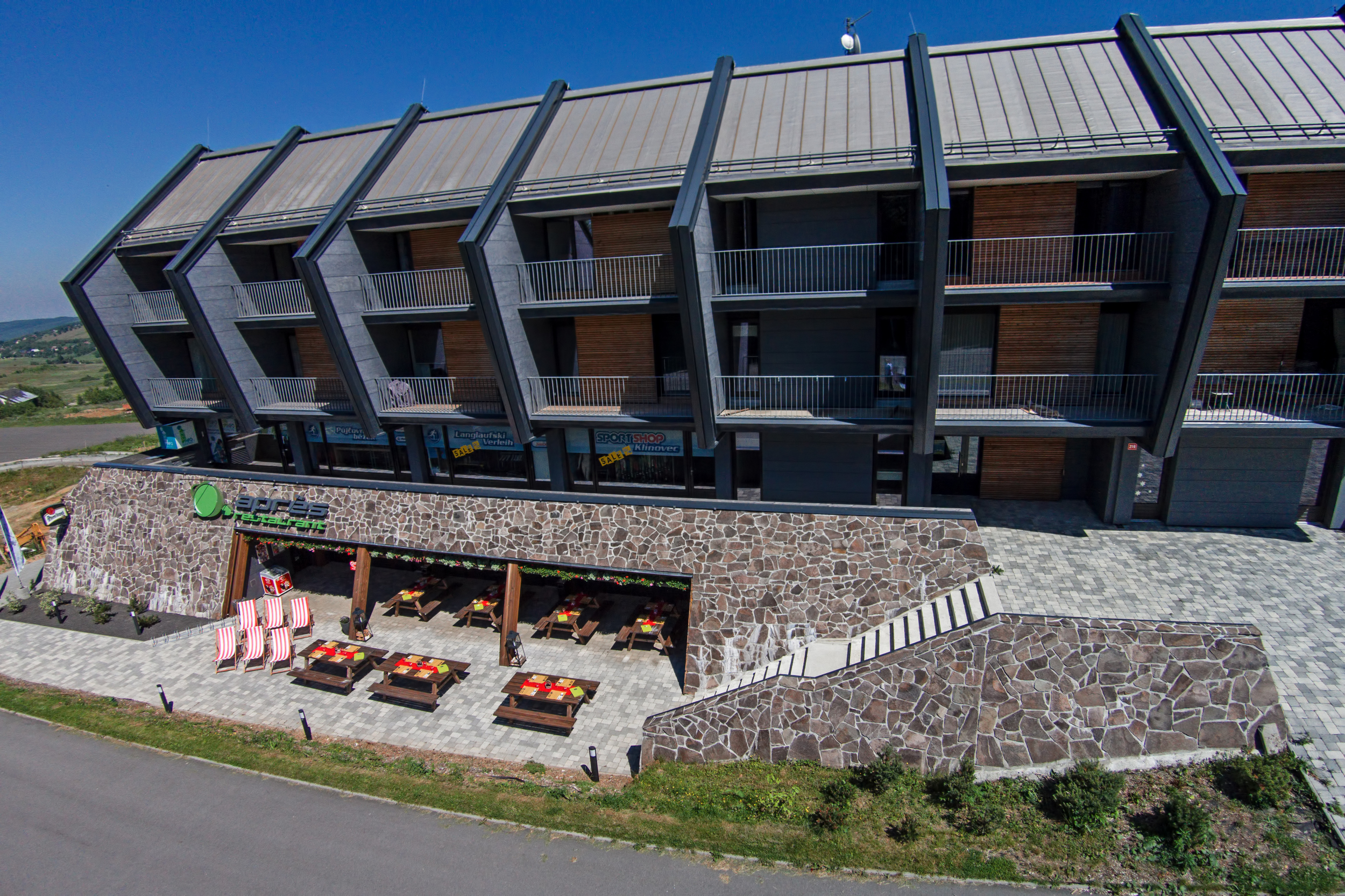Foto Apartmány Klínovec z dronu