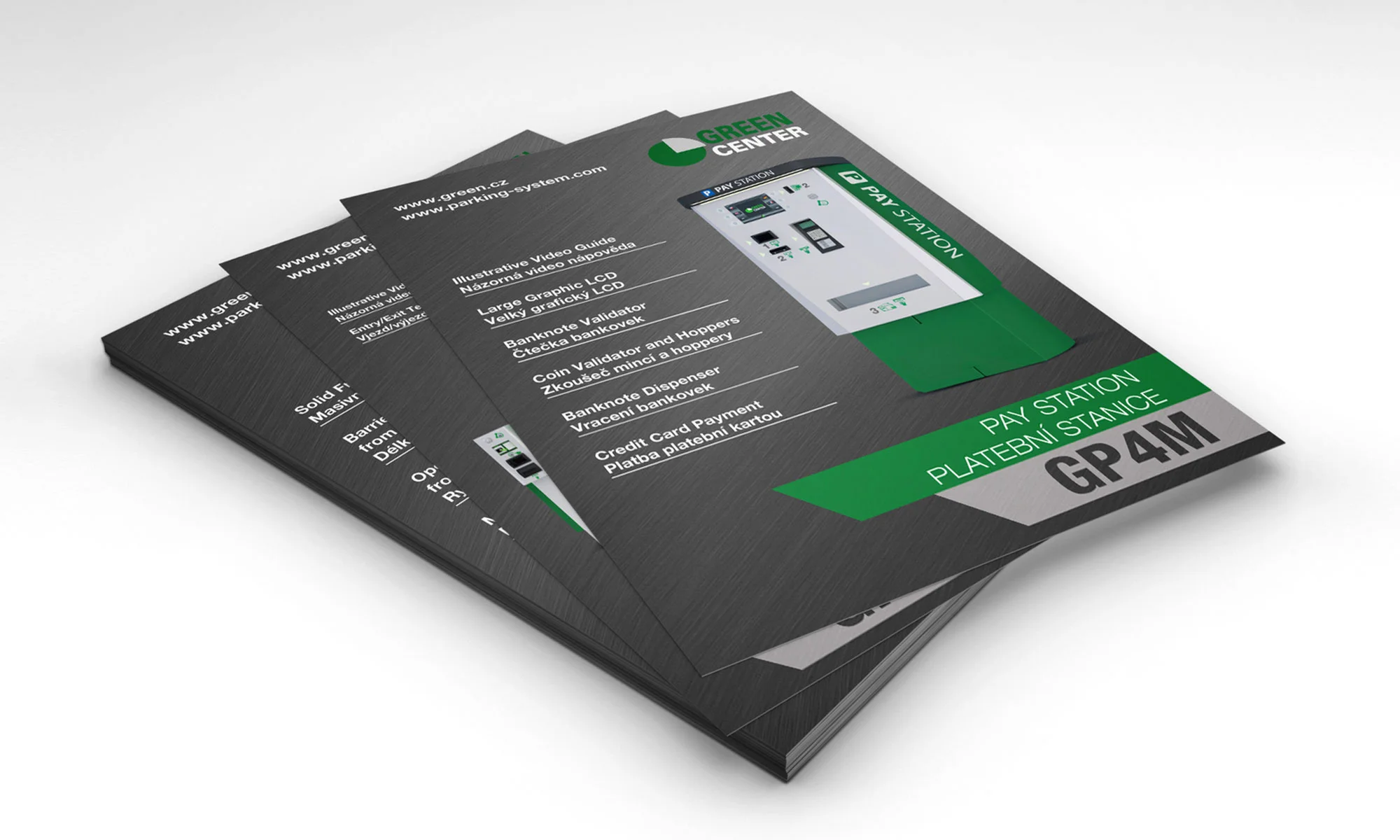 Design a tisková data leaflet Green Center - realizace
