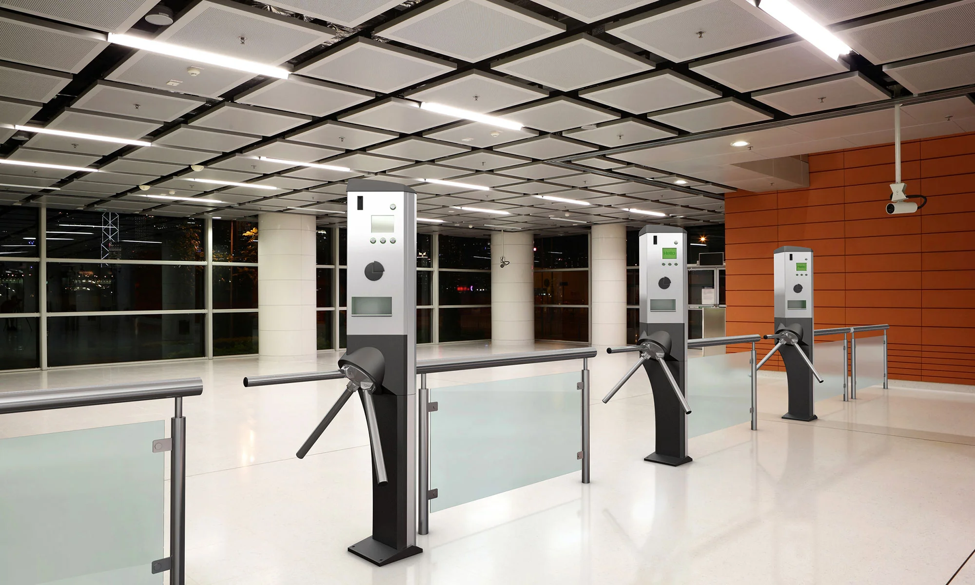 3D vizualizace turniketu Green Center