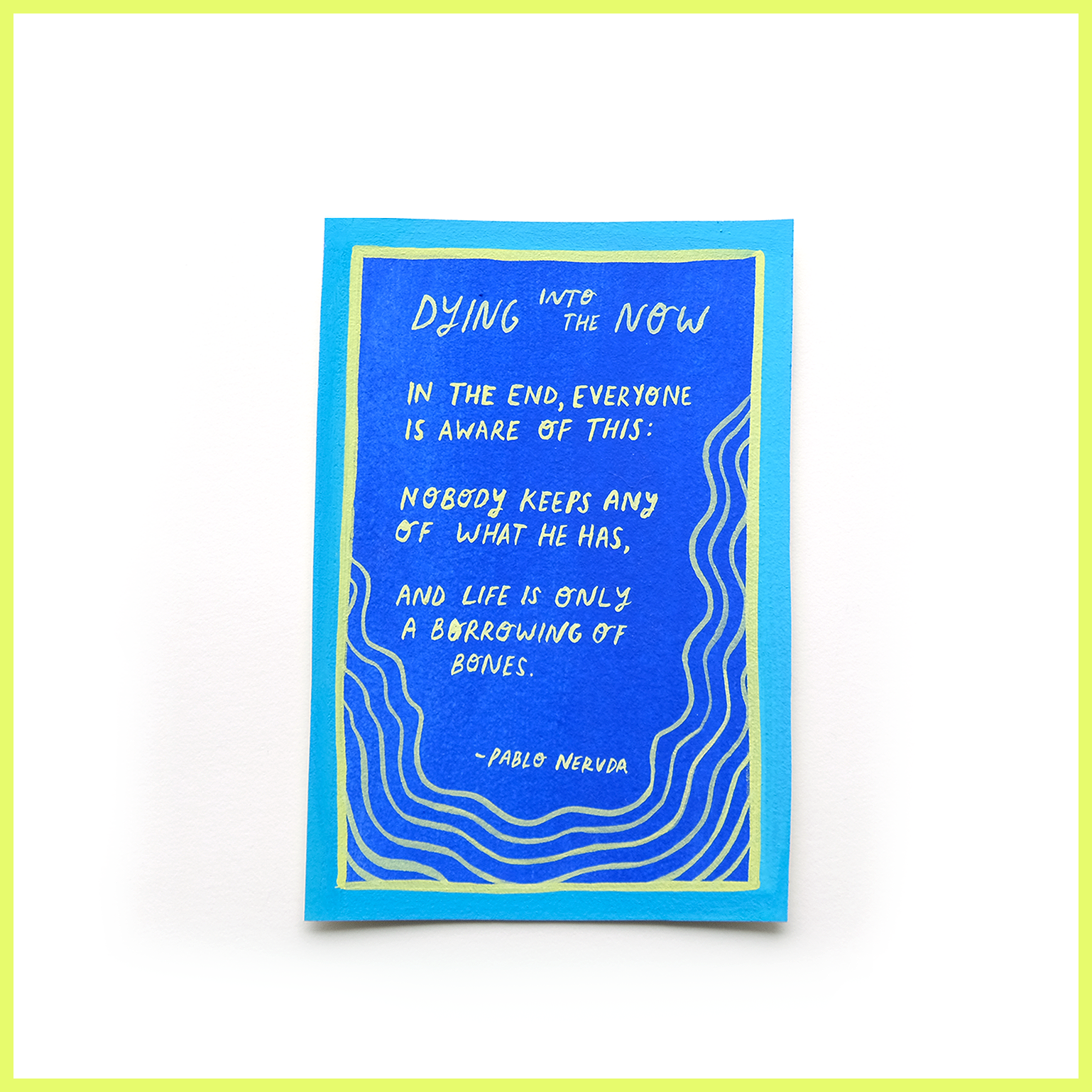 Neruda Miniature Original Painting