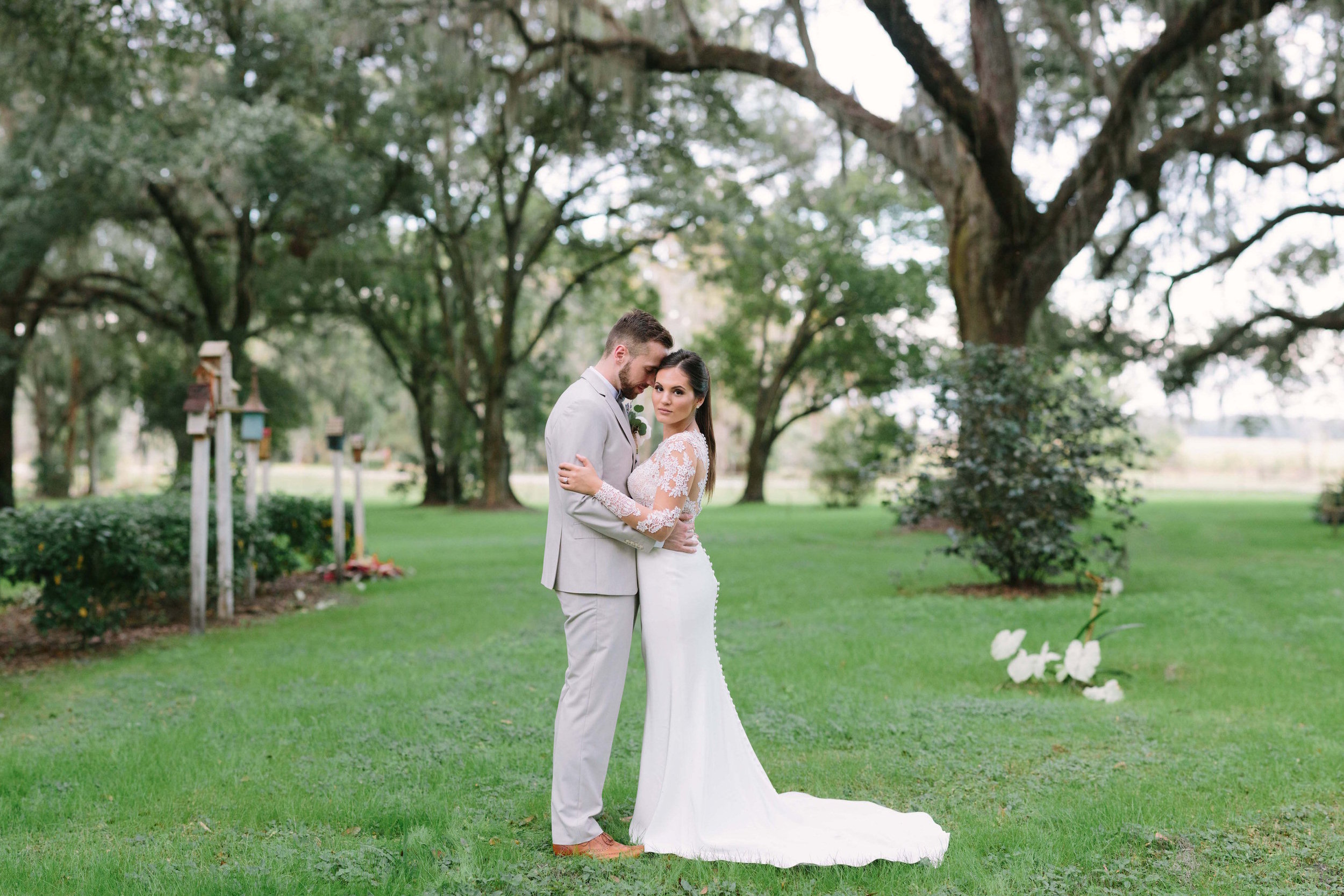 Wedding Bride Groom Portraits Plant City Florida Photographer Benjamin Hewitt Photography