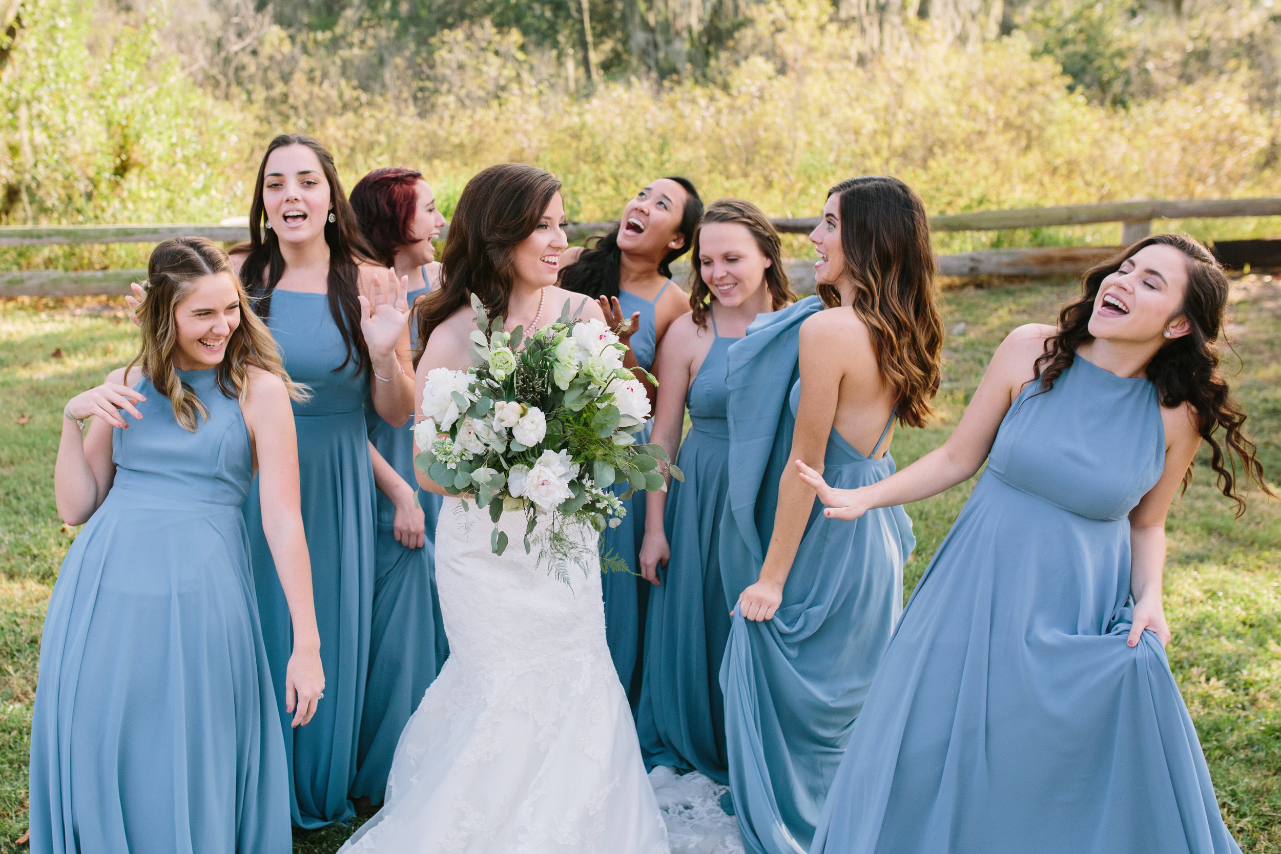 Bridesmaids | Florida Rustic Barn Weddings | Plant City, Florida Wedding Photography | Benjamin Hewitt Photographer
