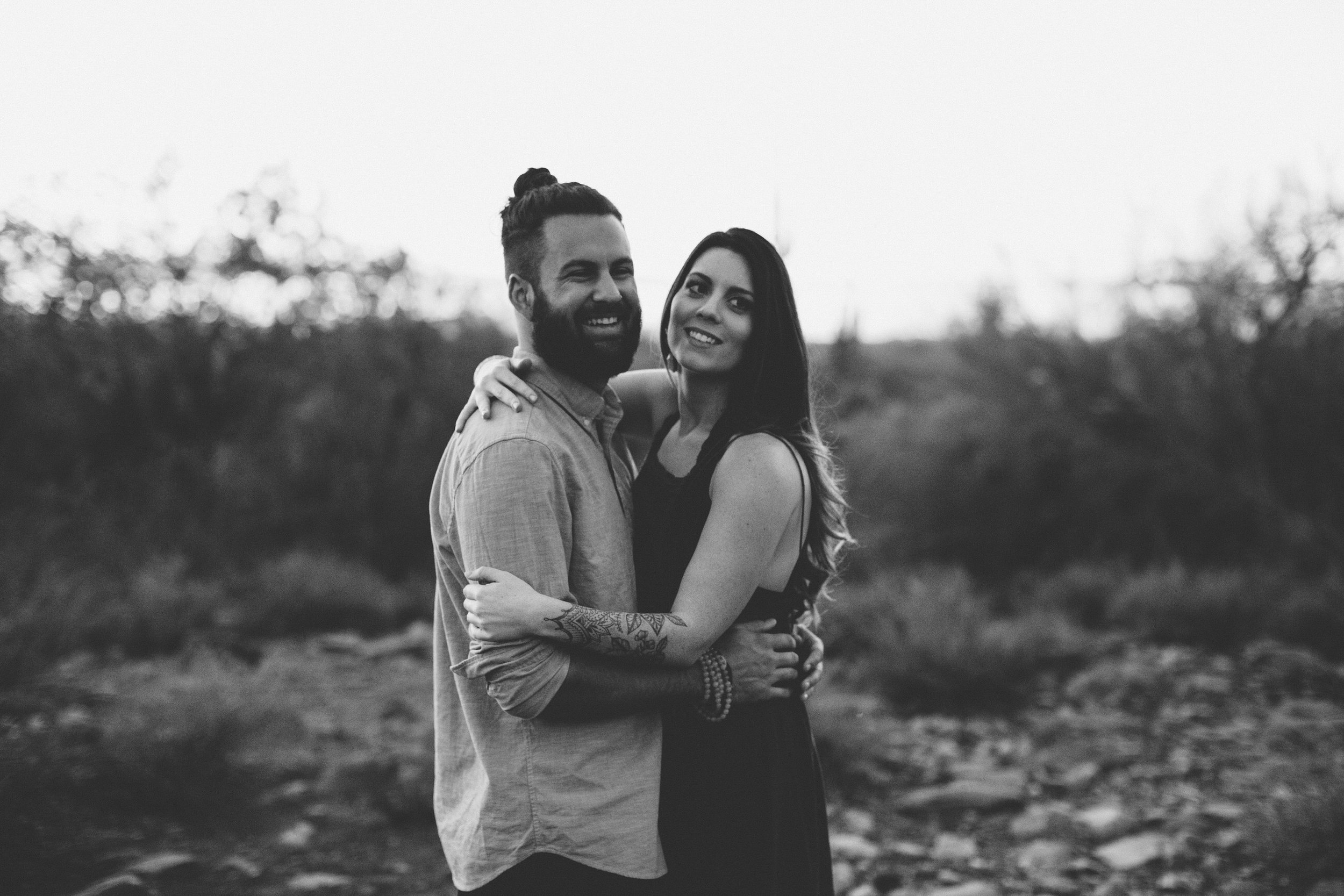 Arizona Desert Sunset Engagement Pics