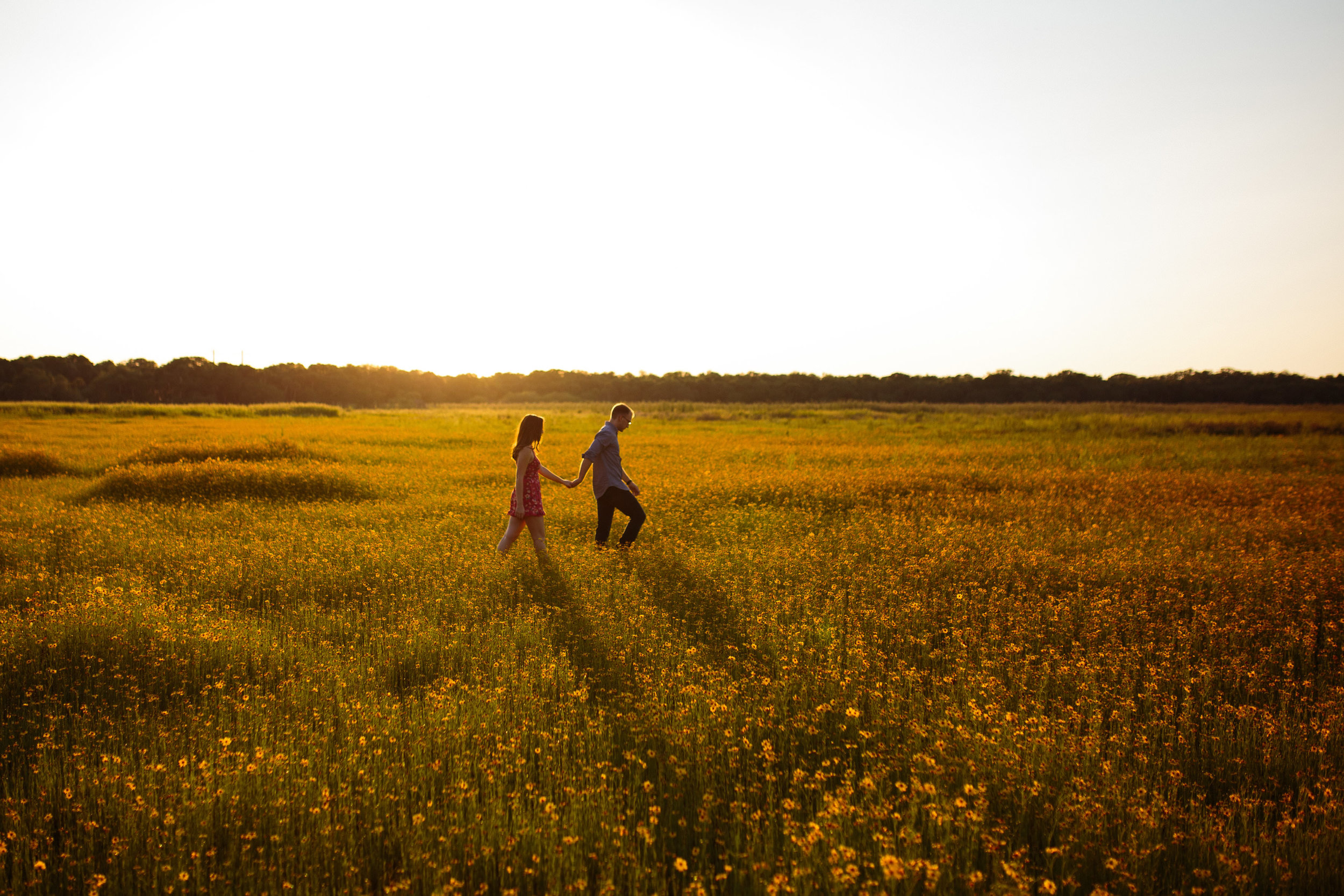 Field of Wild Flowers Engagement Session | Benjamin Hewitt Photography