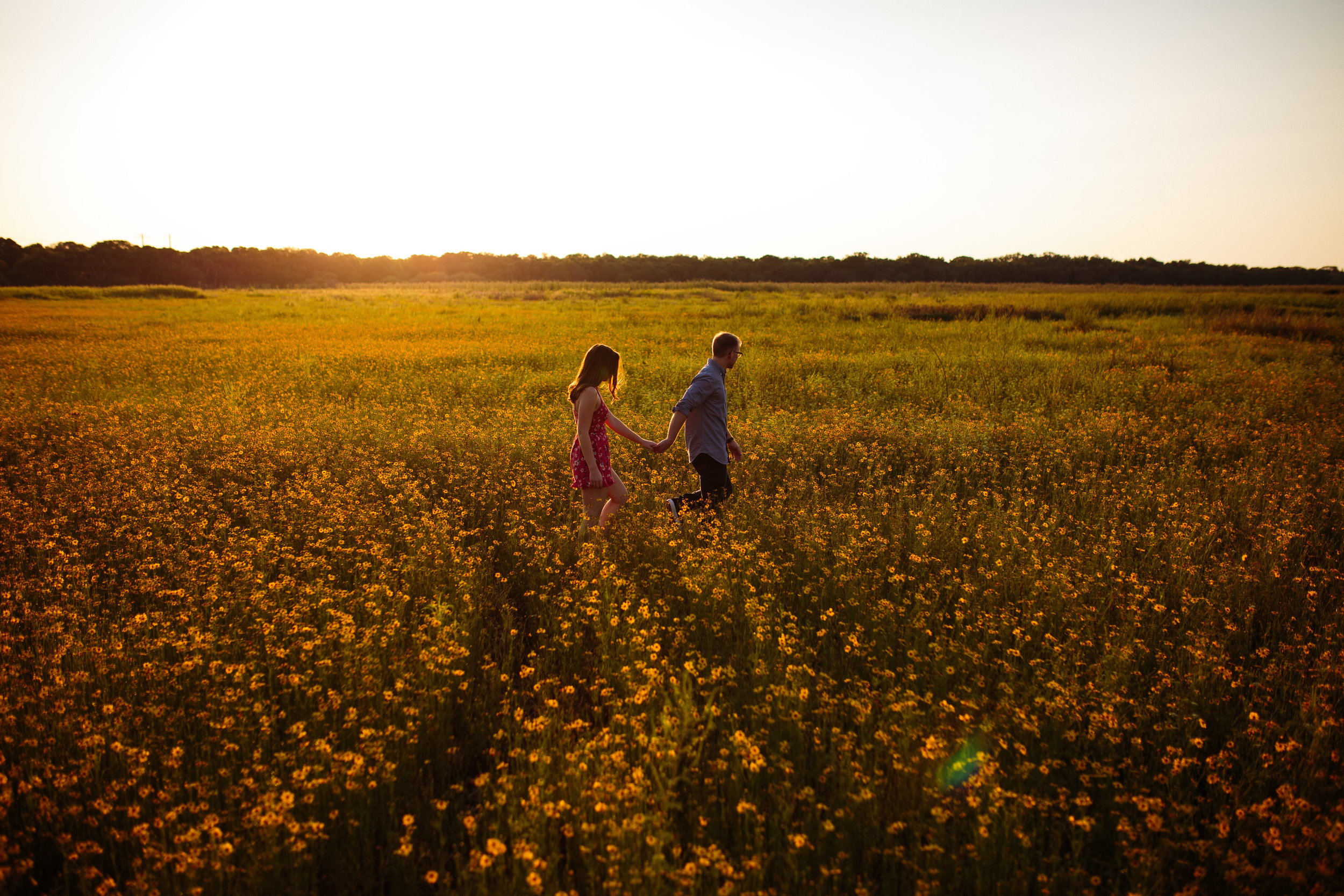 Field of Wild Flowers Engagement Session | Benjamin Hewitt Photography