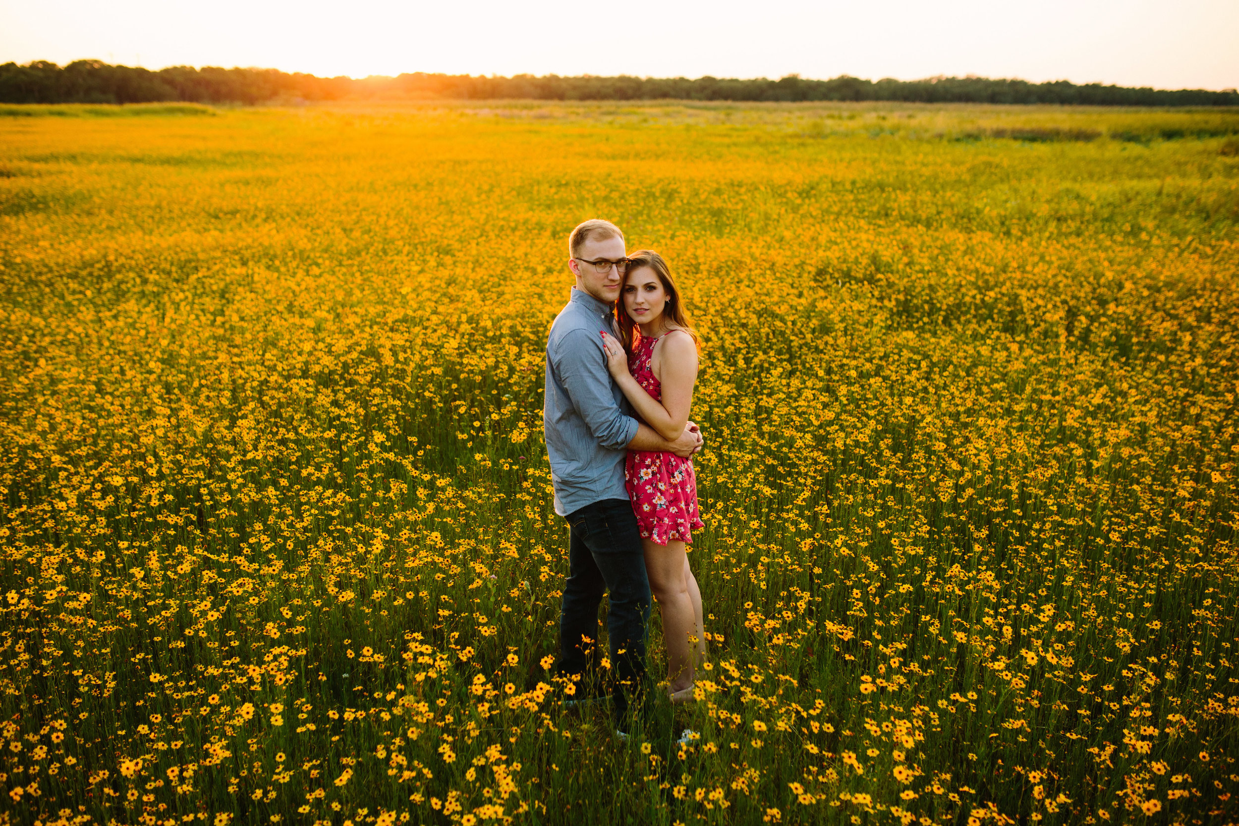 Field of Wild Flowers Engagement Session | Benjamin Hewitt Photography