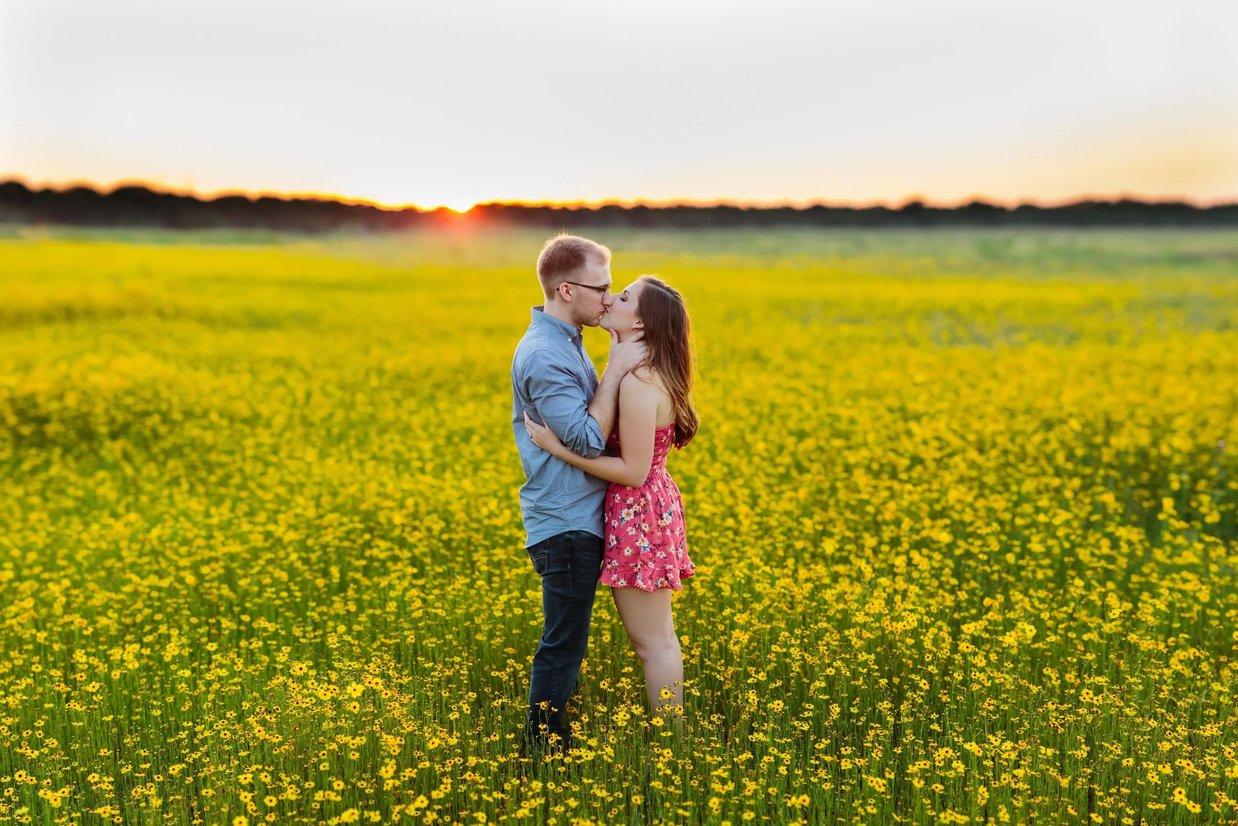Field of Wild Flowers Engagement Session | Benjamin Hewitt Photography