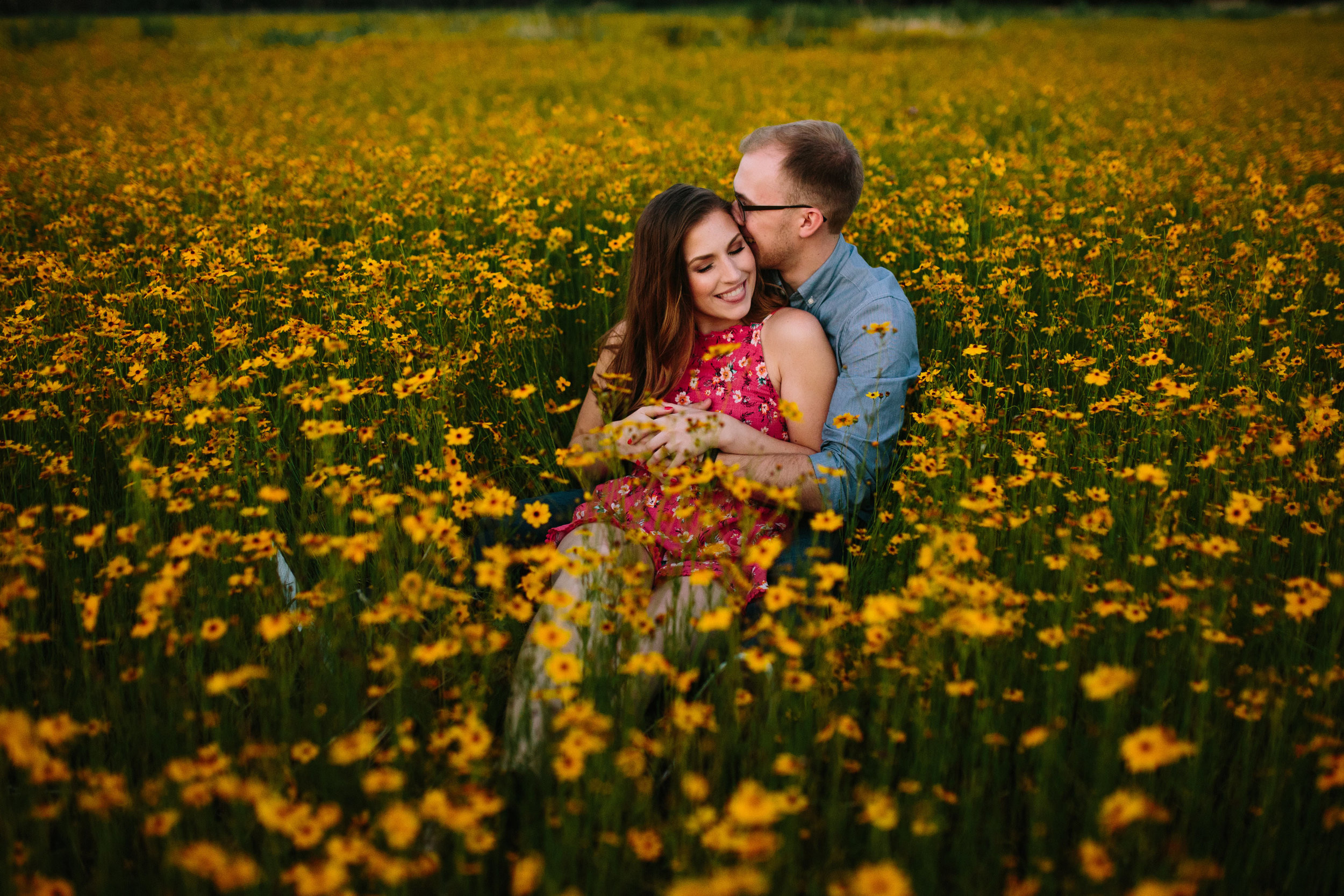 Field of Wild Flowers Engagement Session | Benjamin Hewitt Photography