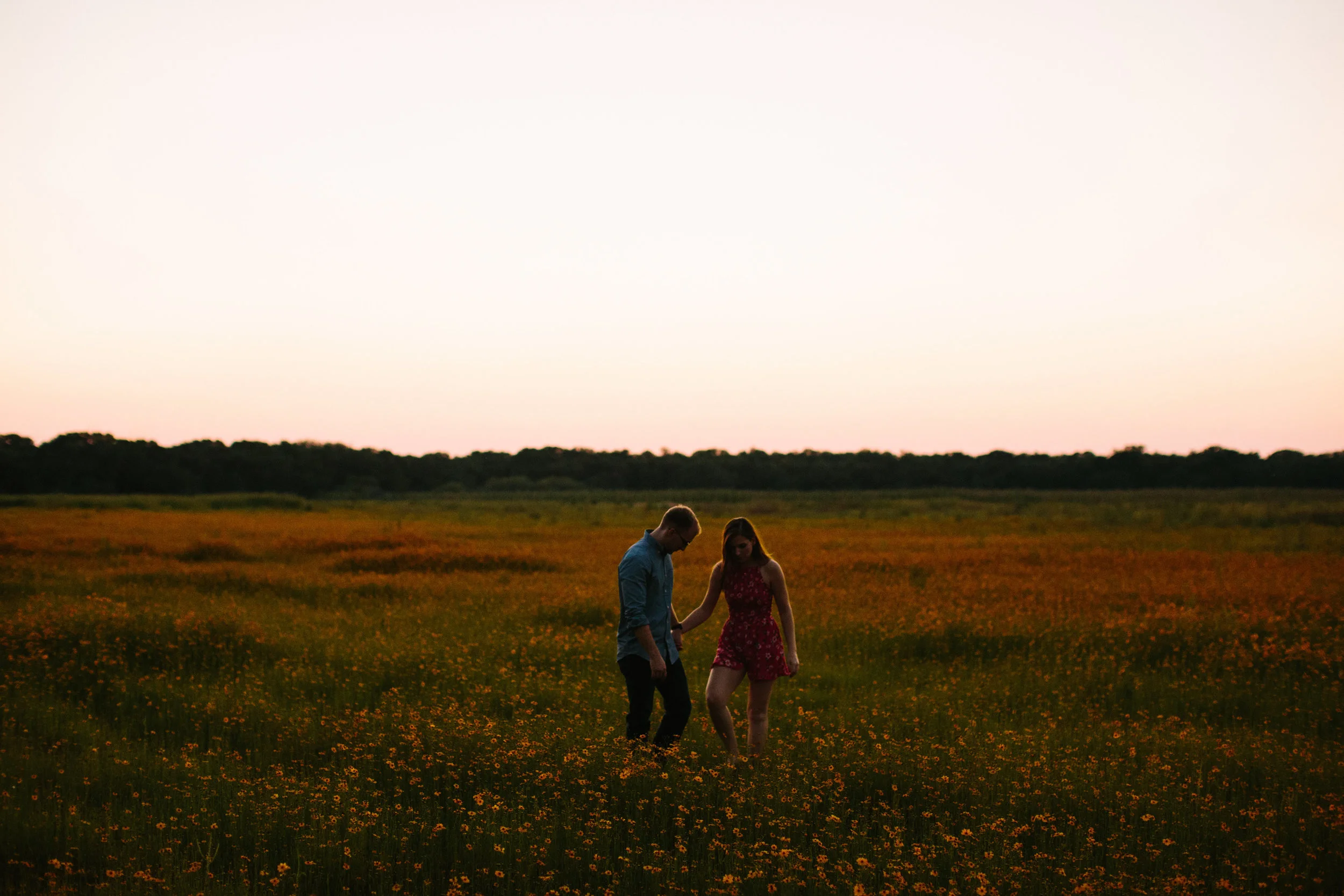 Field of Wild Flowers Engagement Session | Benjamin Hewitt Photography