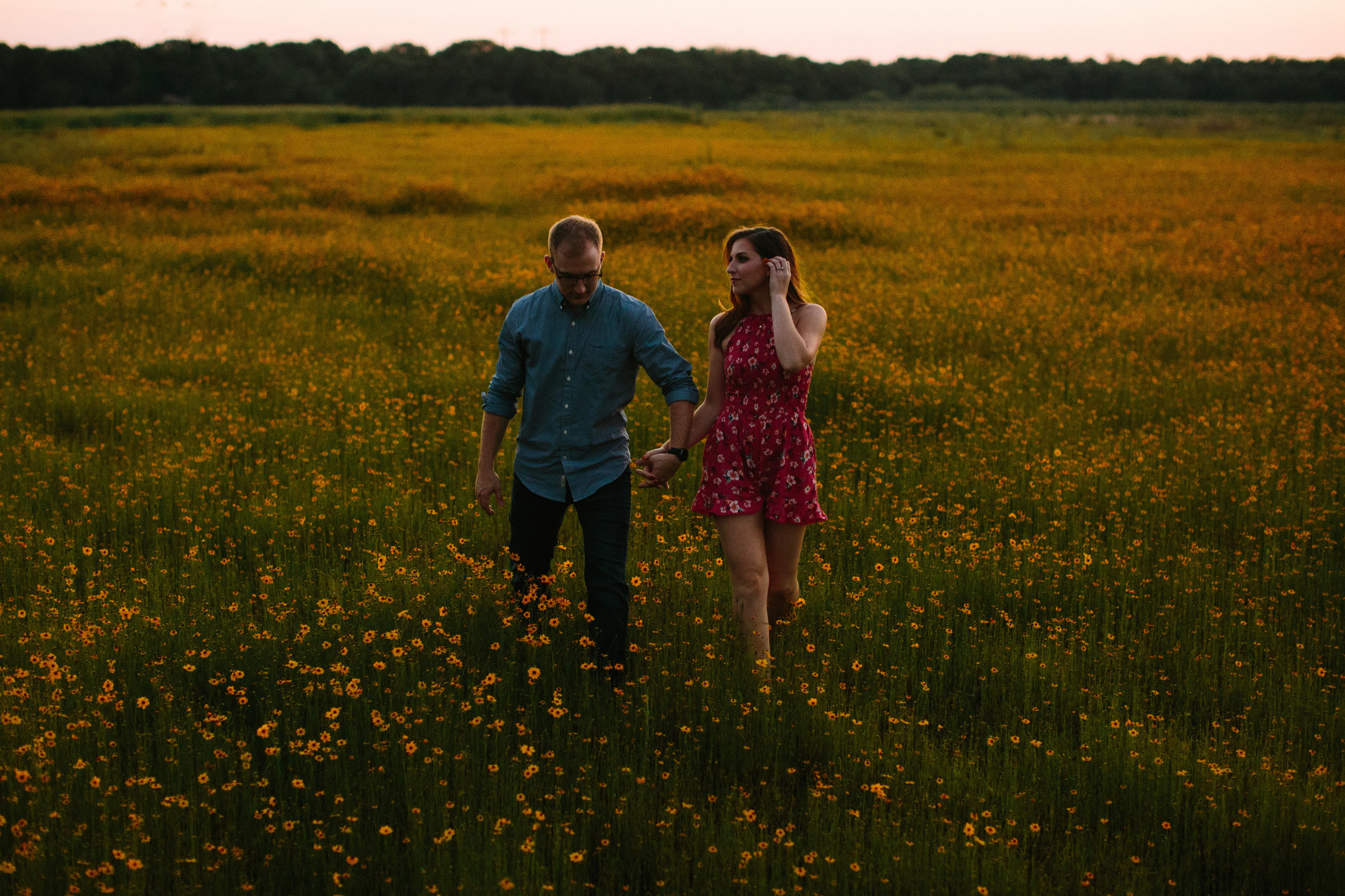 Field of Wild Flowers Engagement Session | Benjamin Hewitt Photography