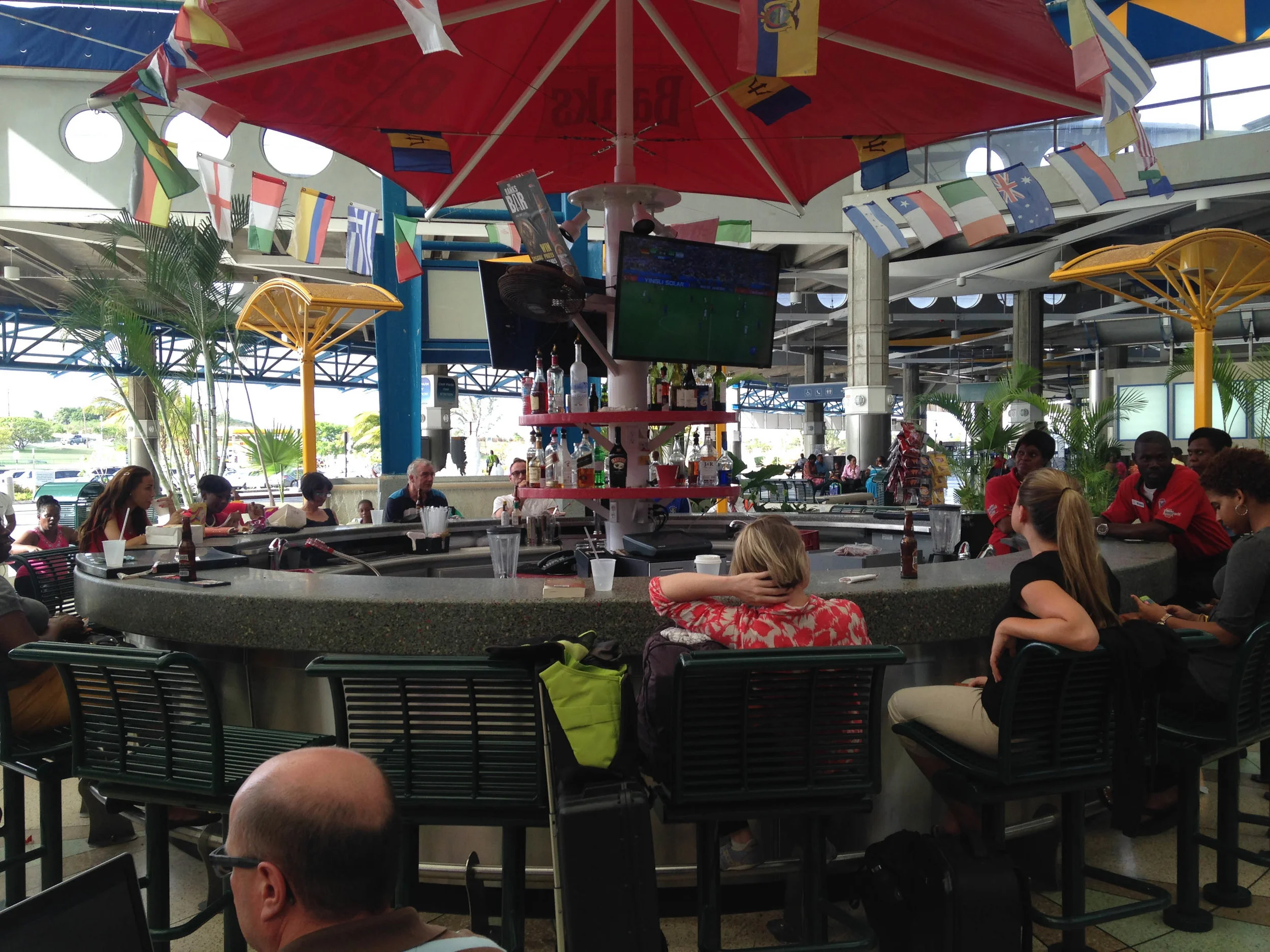 World Cup, Barbados airport