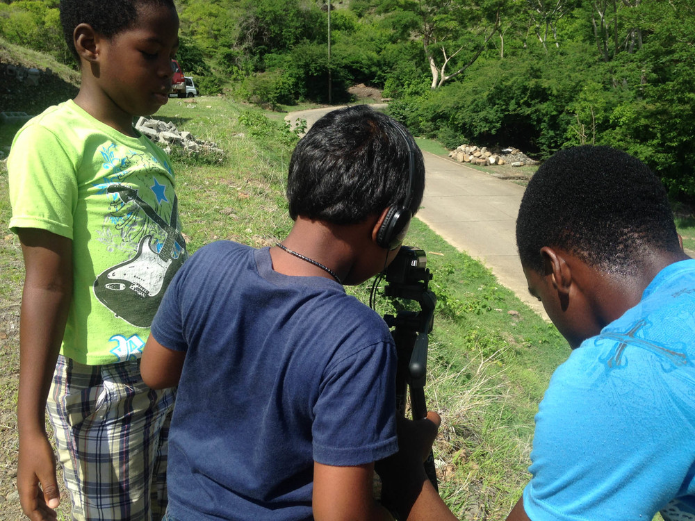 Romero, Timothy, and Max Work Prepare for a Take