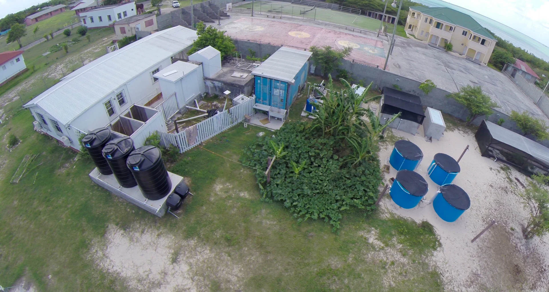 Part of the Barbuda Research Complex - Quadcopter Still, Tom Miller