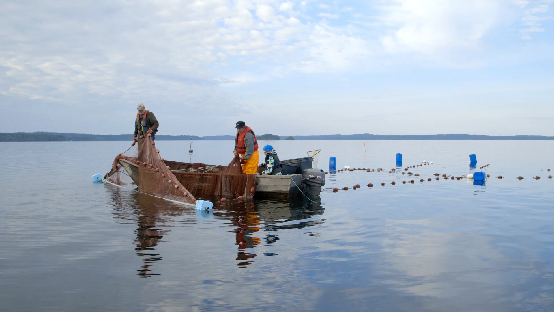 Seining on Lake Puruvesi