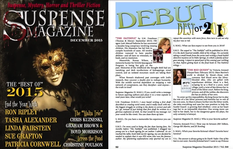 Interview in Suspense Magazine
