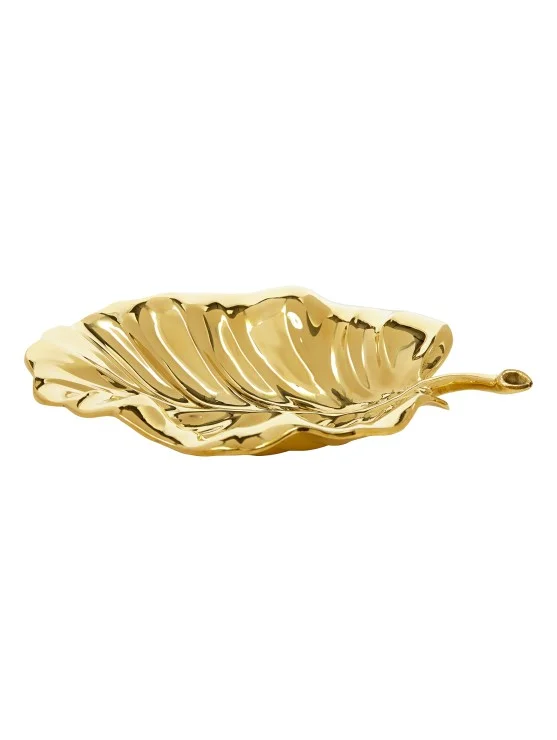 Oscar de la Renta - Brass oak leaf dish 