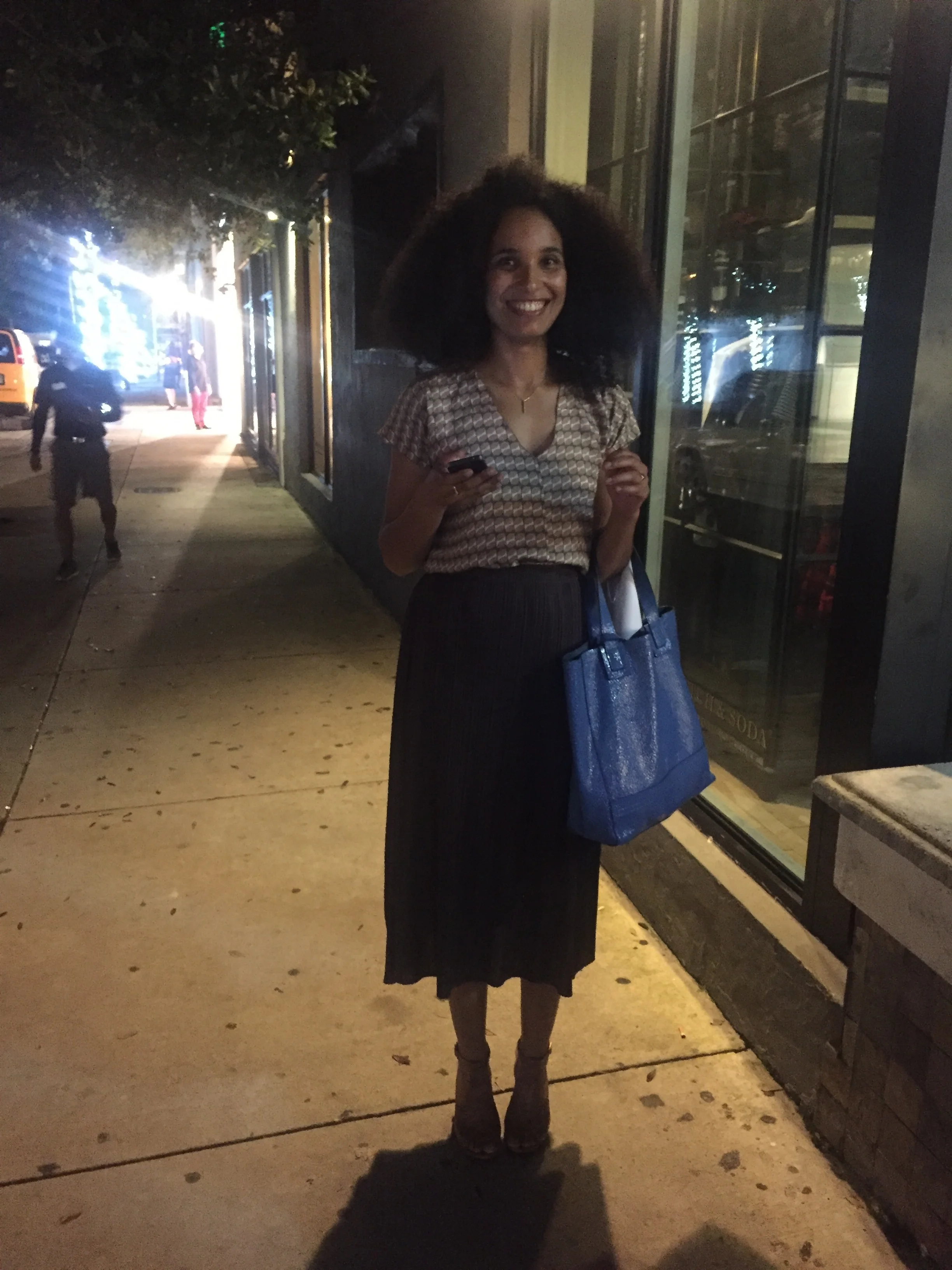 Eva Langret, Head of Exhibitions and Artist Liaison, Tiwani Gallery visiting from London