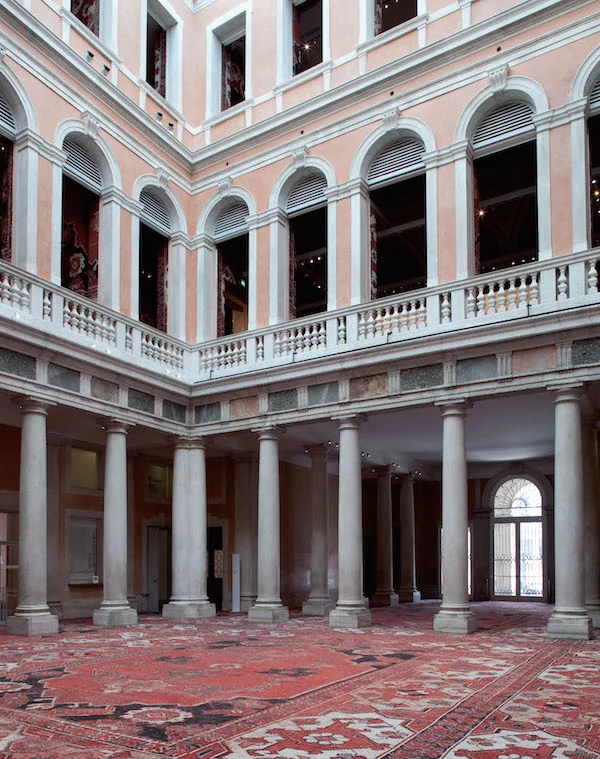 Palazzo Grassi And Teatrino, François Pinault Foundation - Installation by artist Rudolf Stingel for the Venice Biennale 2015