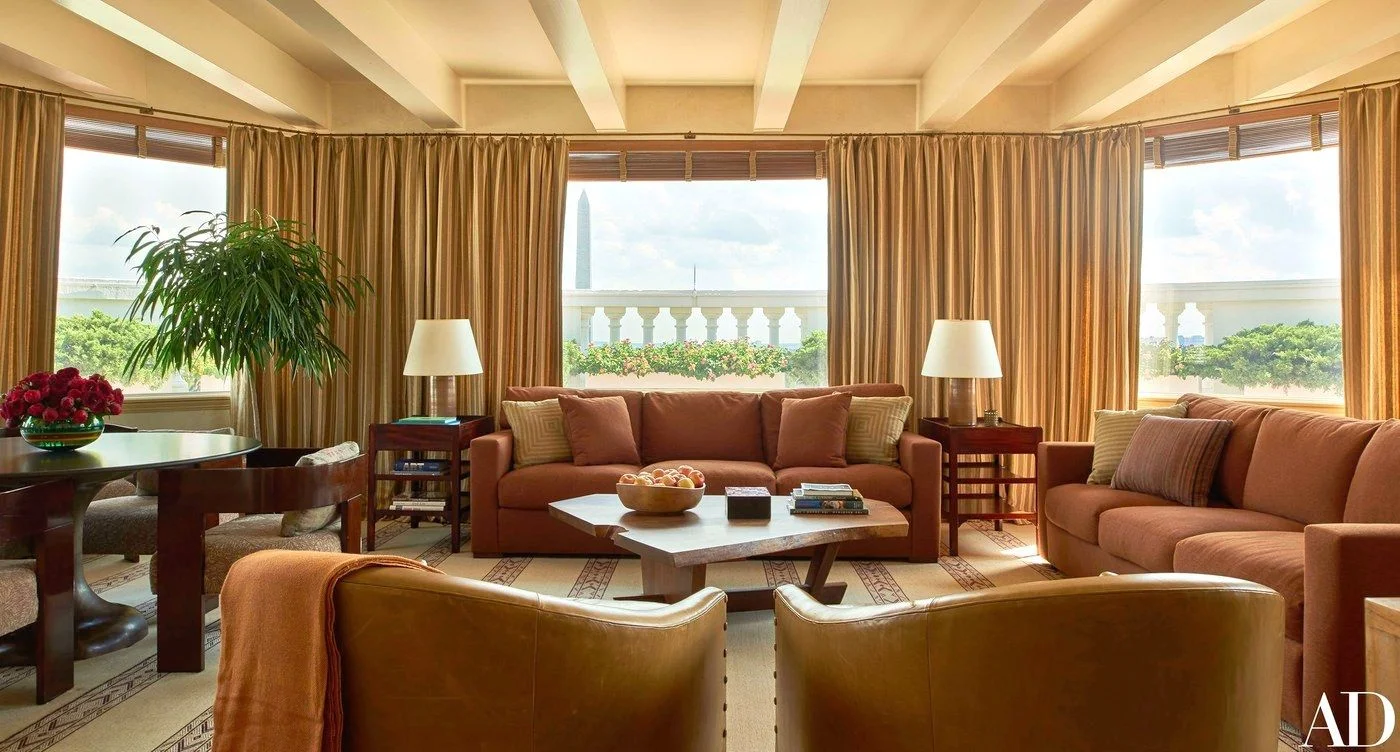 The Obama solarium or sky parlor - this is a lovely room and is certainly the most relaxed of all - beautiful view too