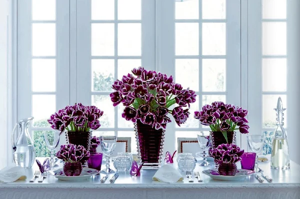 Choose one floral and use it in abundance - photography by Sylvia Becquet