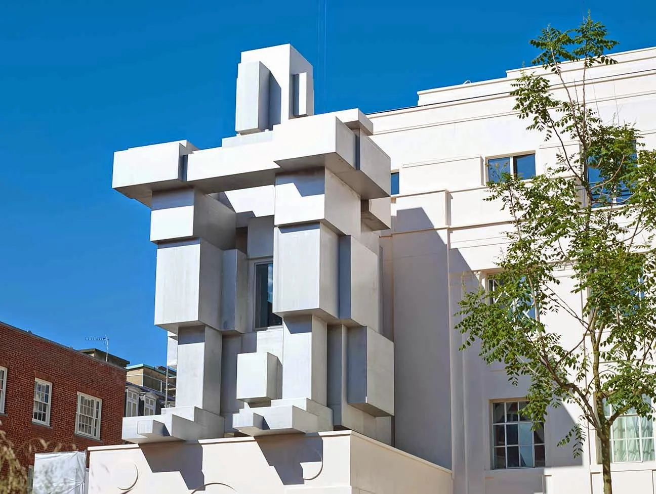 The Gormley sculpture "Room" is quite monumental when you get up close