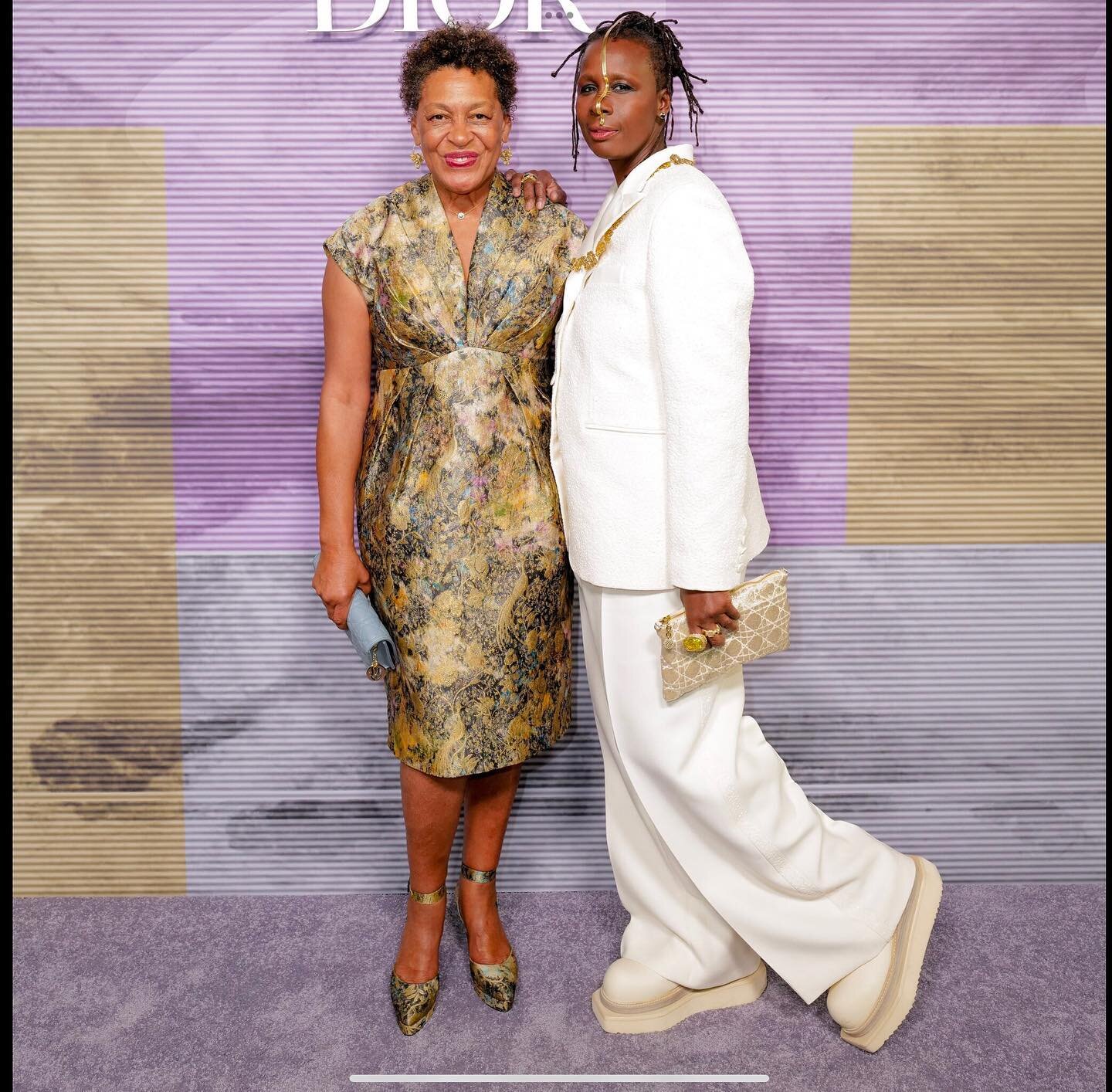 Brooklyn Museum Artists Ball honors the extraordinary artist Carrie Mae Weems and fellow extraordinary artist Mickalene Thomas curated the museum&rsquo;s Beaux-Arts Court&hellip;they own the night impeccably attired in Dior💛