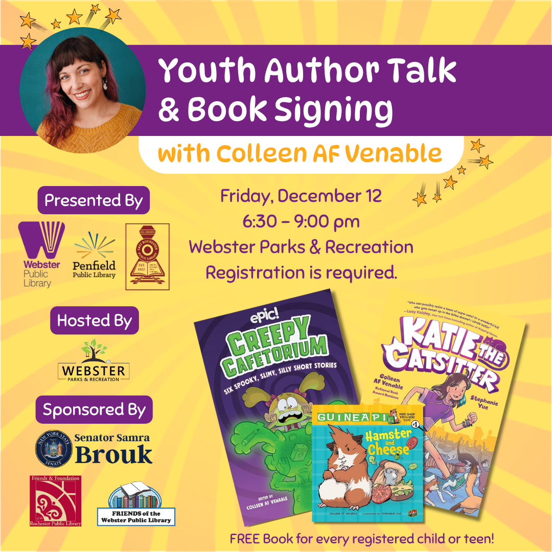 Youth Author Talk &amp; Book Signing with Colleen AF Venable