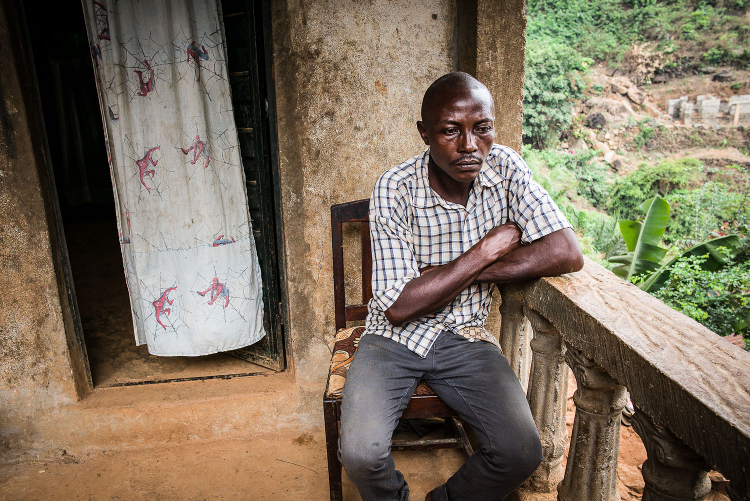 April 2017. Matthew Gbakie finds himself at loose ends--his wife Eye begs him not to leave her alone, crying when he tries to run an errand or pick up a local day job. Eye cannot care for herself, and has become increasingly dependent upon her famil