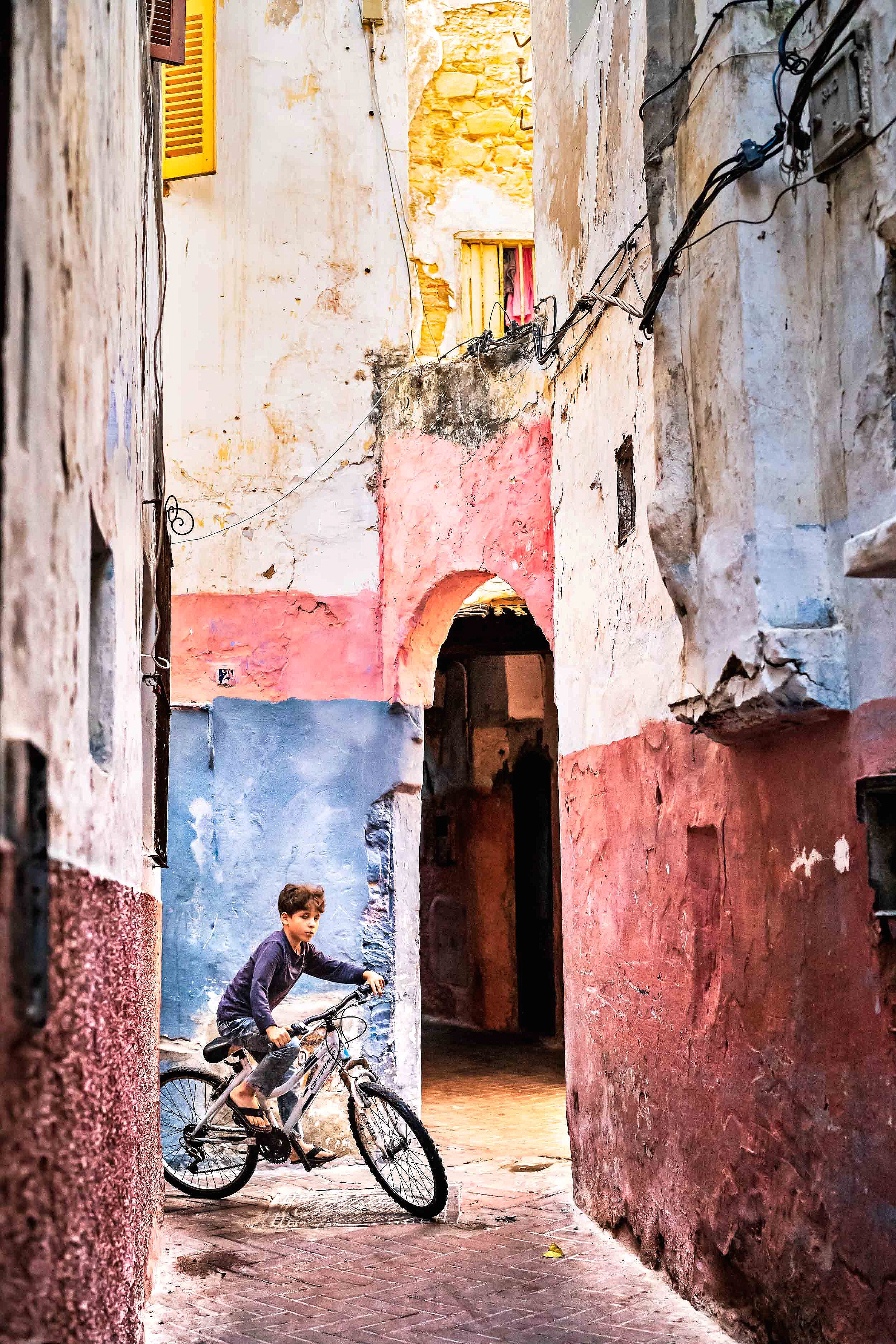 Casbah Biker. Tangiers, Morocco