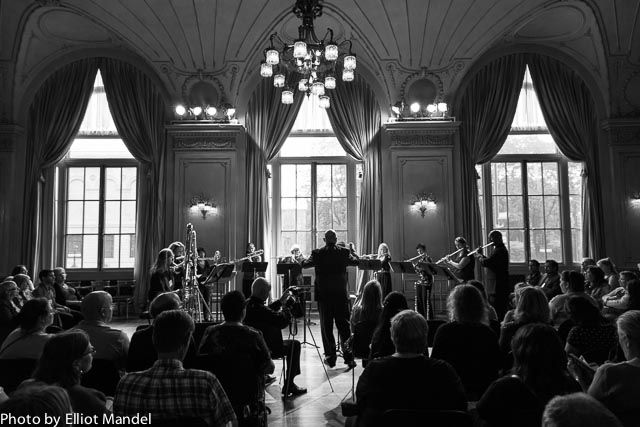  Los Angeles Flute Orchestra in Symphony Center's Grainger Ballroom. 