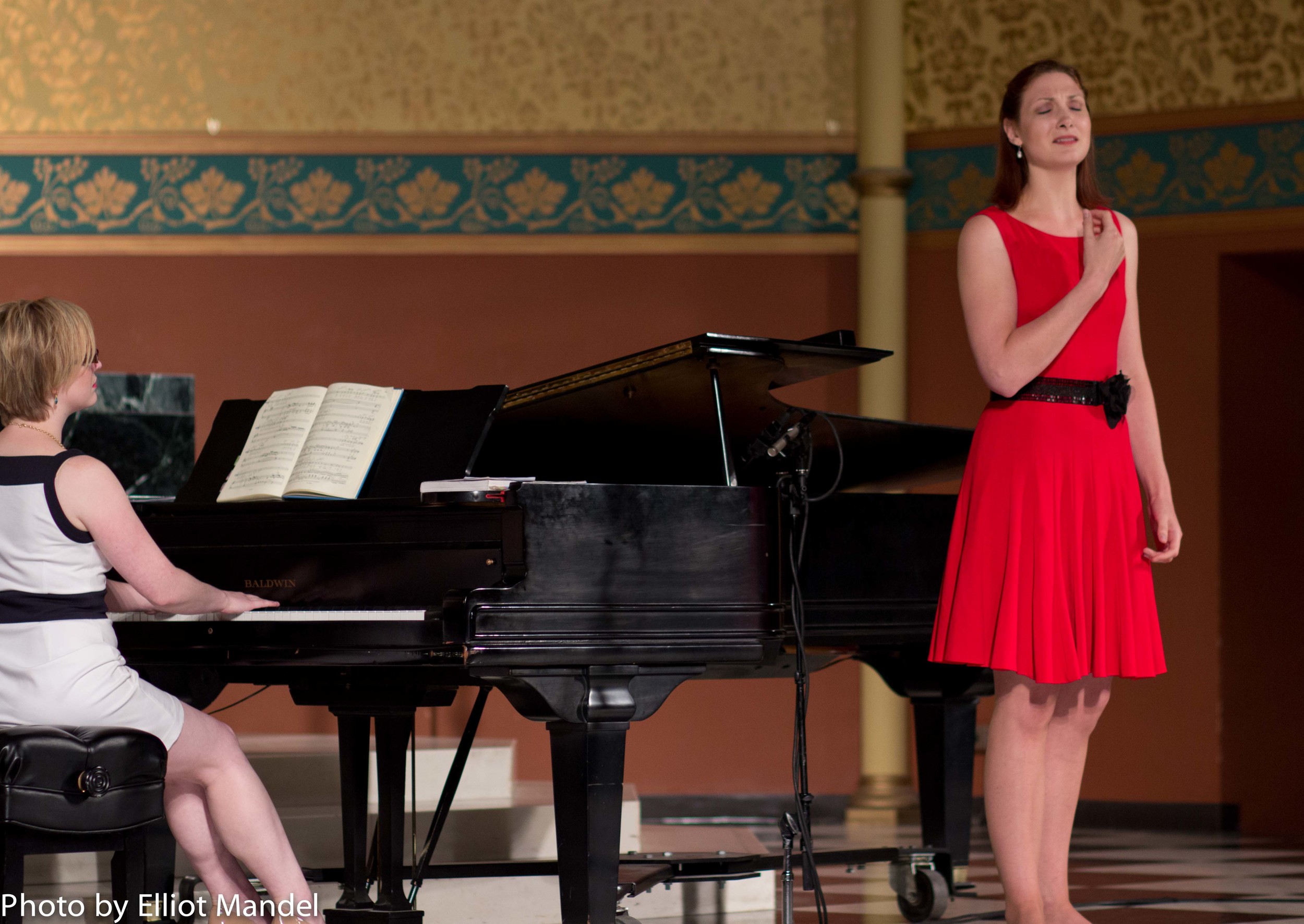 Julie Miller and the Lyric Opera's Ryan Opera Center.