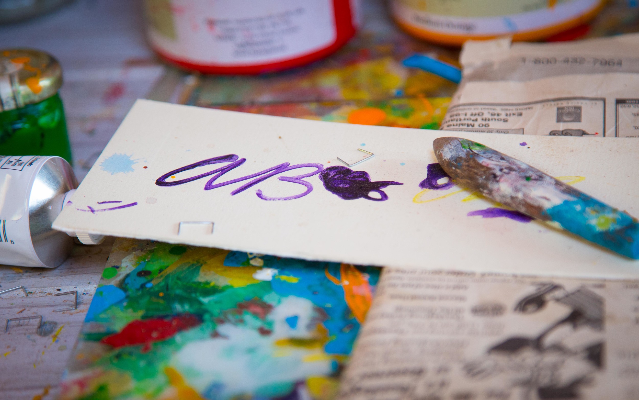The artist's initials.