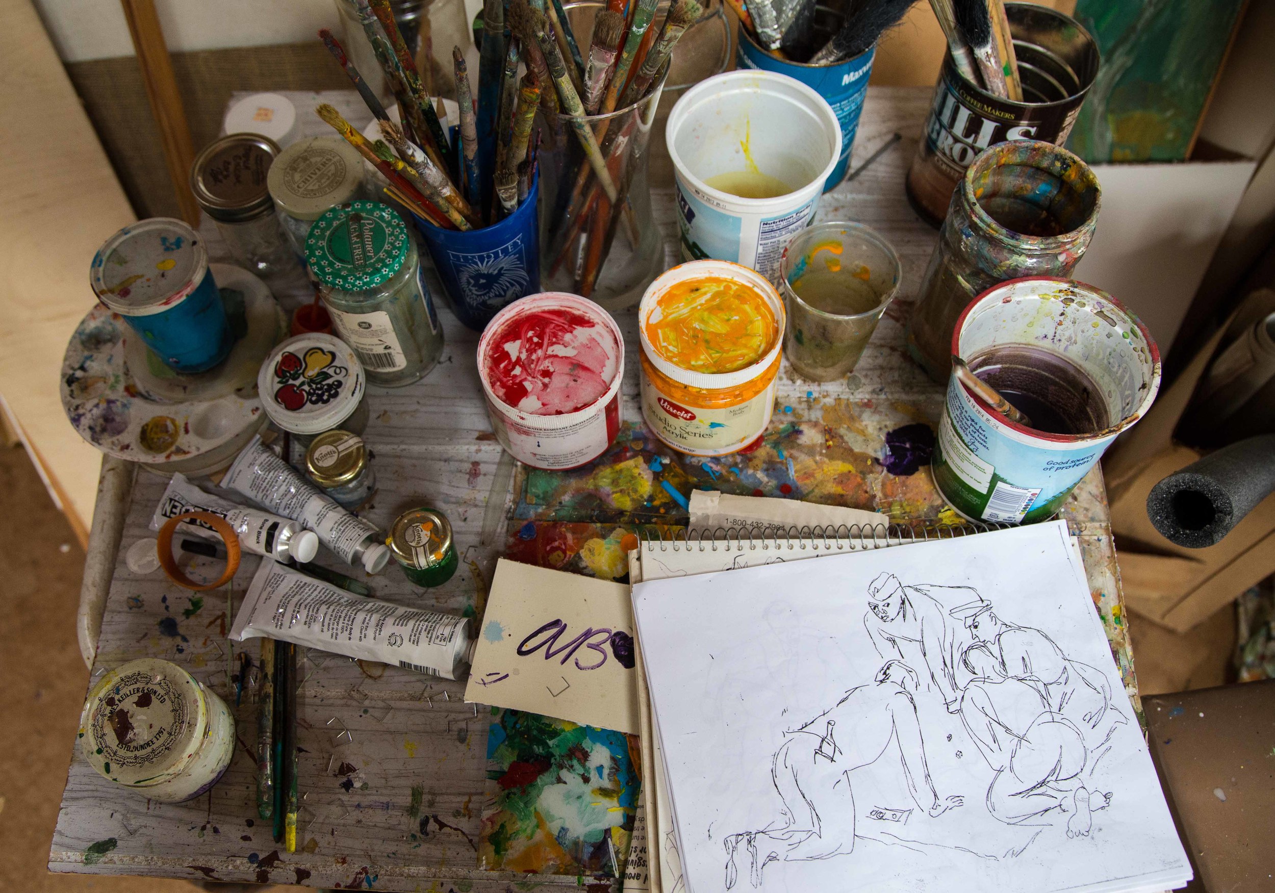 Ashley's studio, filled with a million wonderful details.