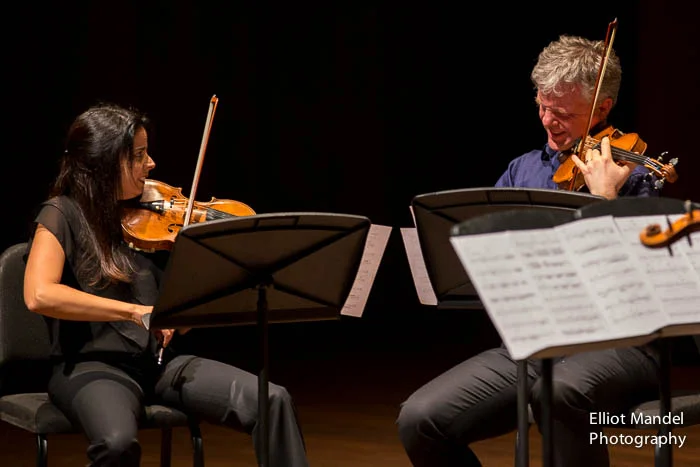 Simin Ginatra, Sibbi Bernhardsson of the Pacifica Quartet.