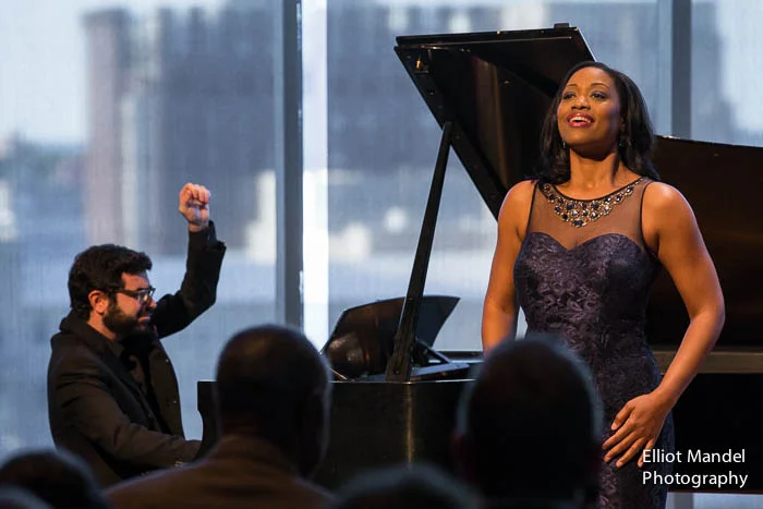 Soprano Laquita Mitchell and pianist Michael Brown.