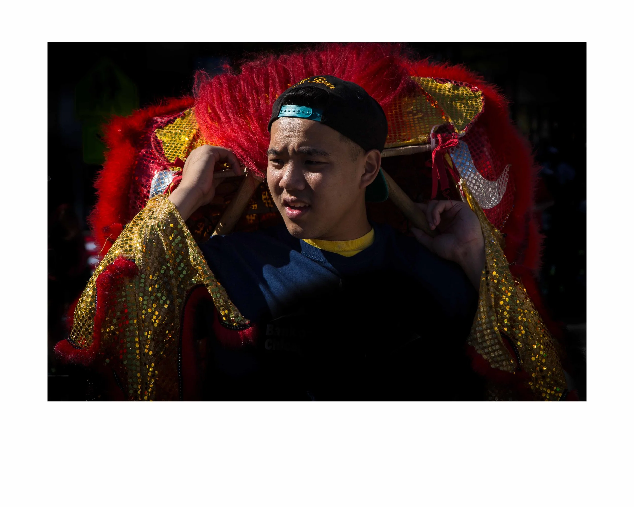 Lion Dancer 2. 16x20 framed. $150