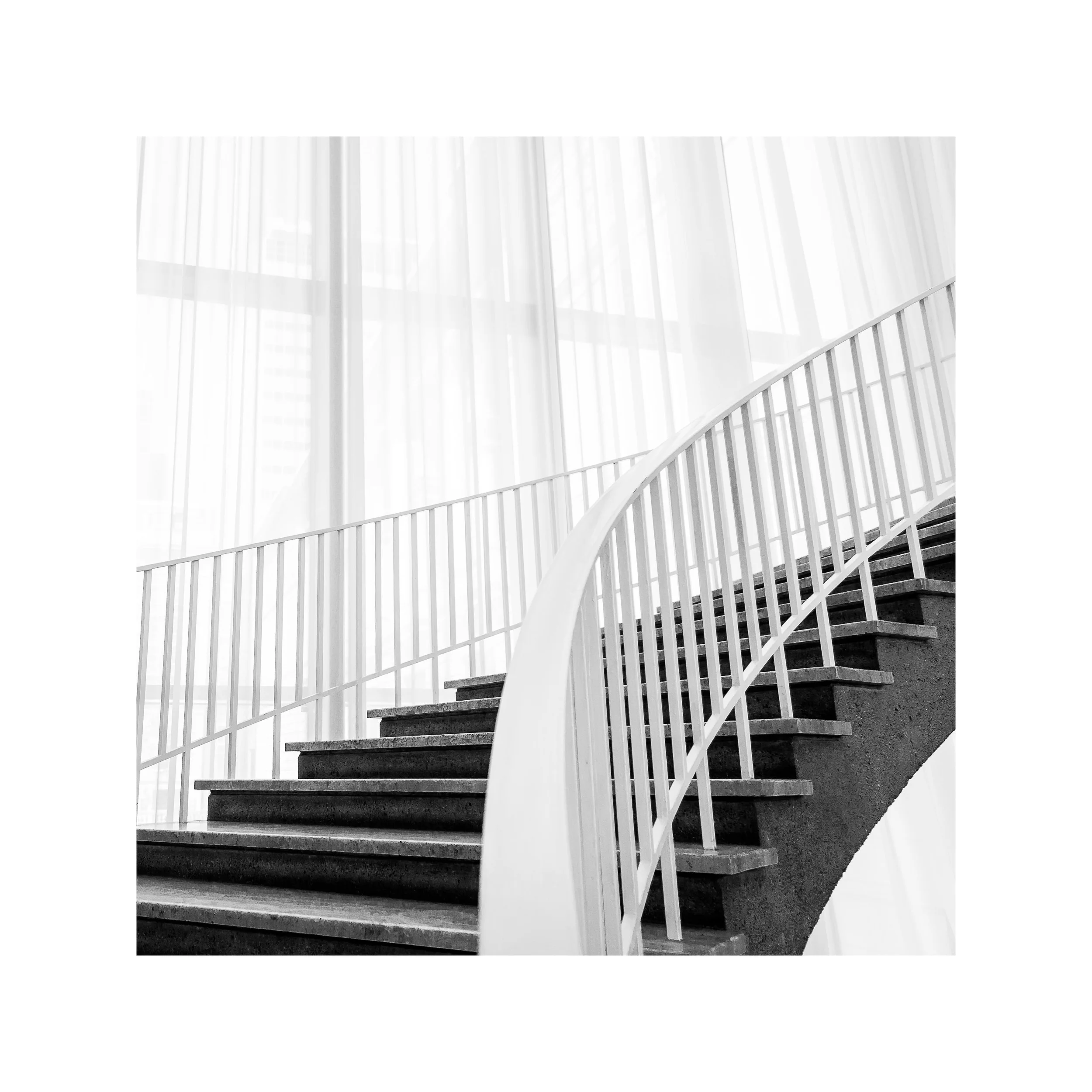 Art Institute Staircase Study. 12x12 framed. $75. 