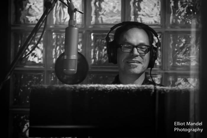 Kurt Elling in studio recording "The Beautiful Day"