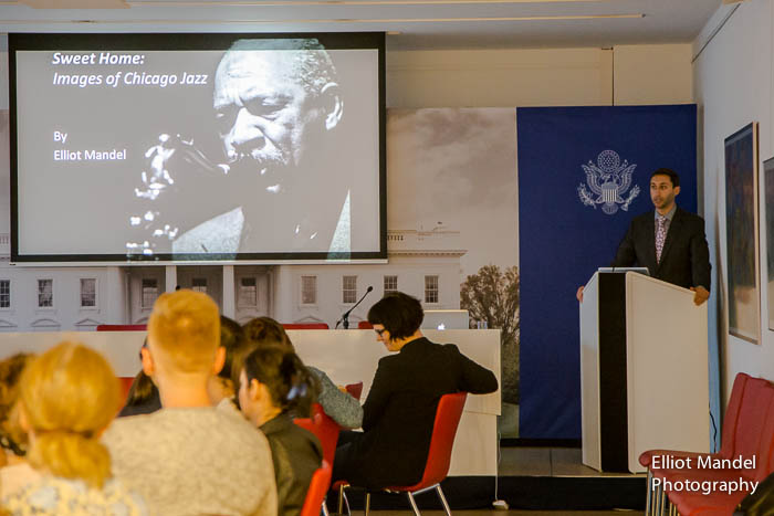  Presenting jazz photos at the American Embassy in Vienna 