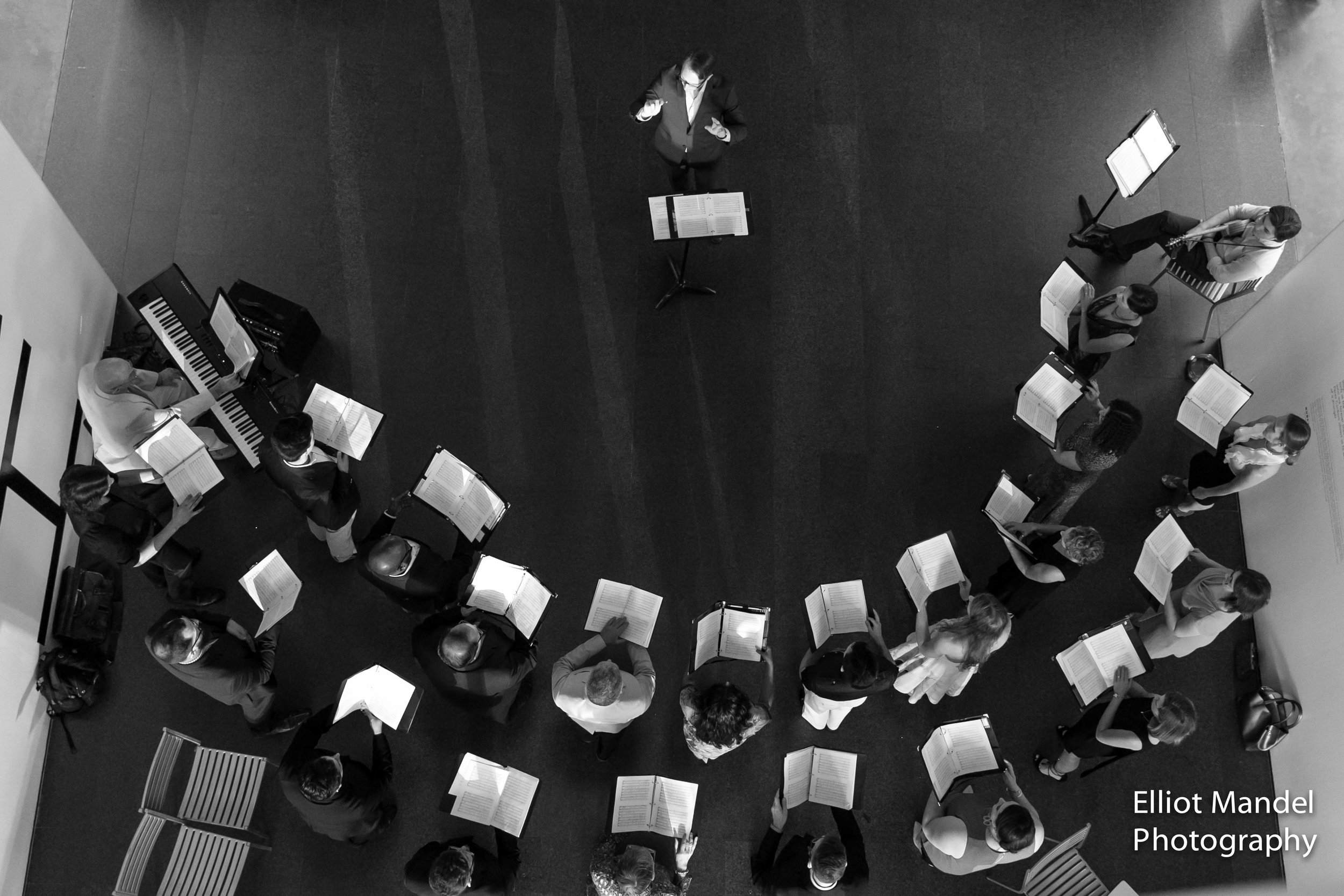  Birds-eye-view of Bella Voce at the Museum of Contemporary Art. 