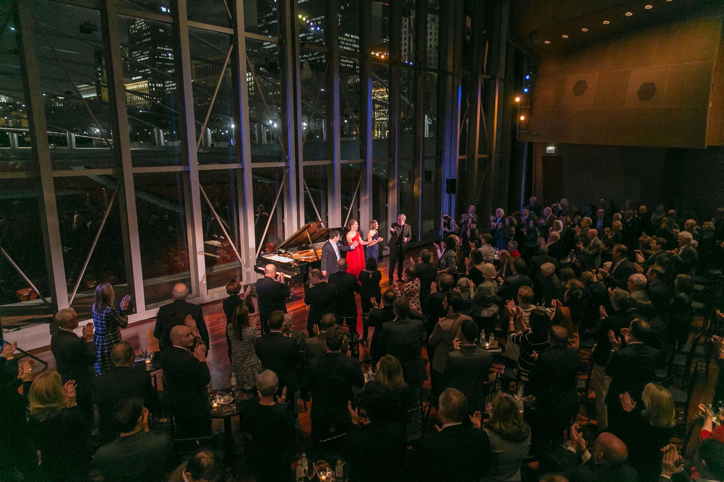  Harris Theater presents "Beyond the Aria" with Heidi Stober, Lindsay Metzger, Andrew Stenson, and Craig Terry at Millennium Park, March 1, 2018.&nbsp; 