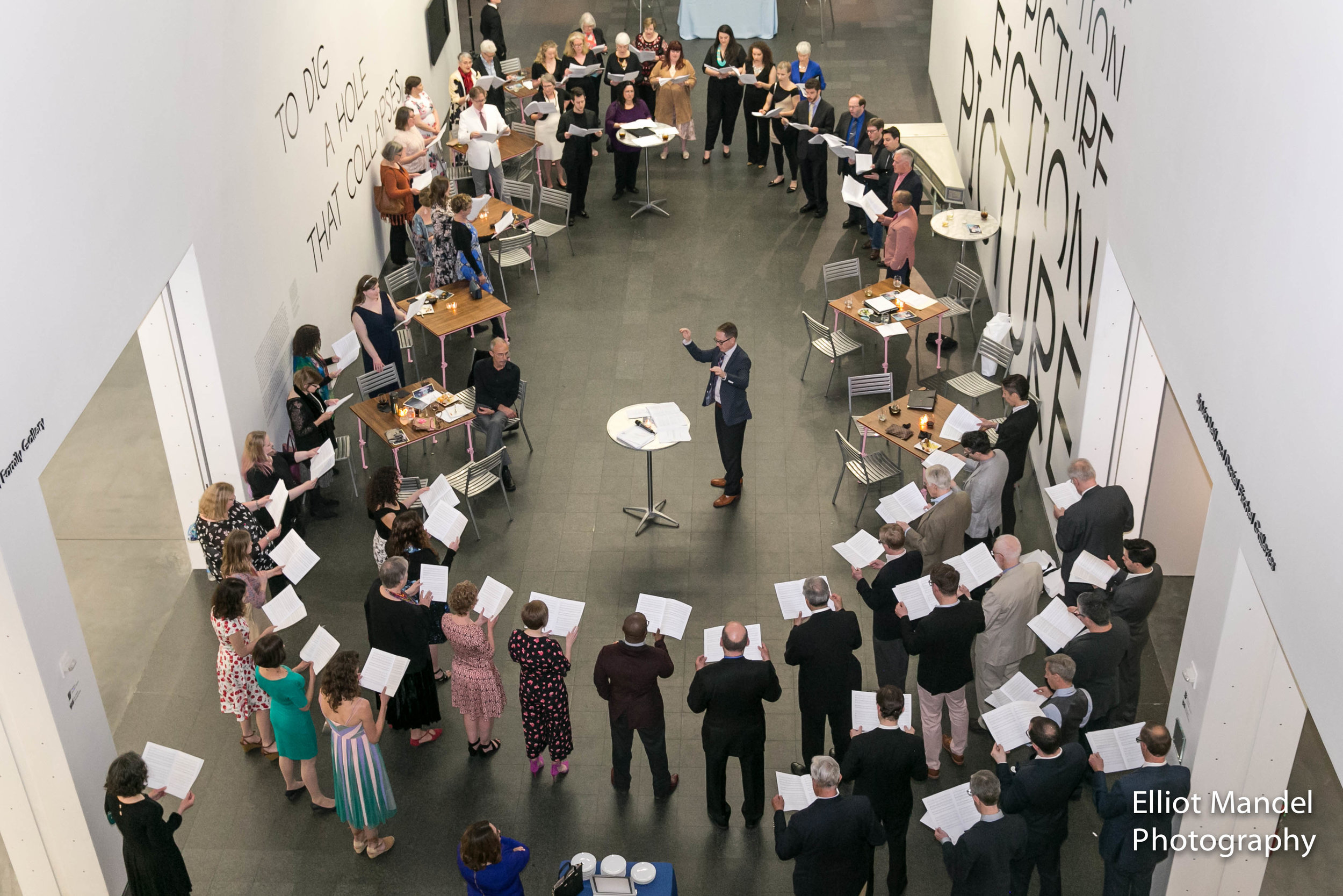  Bella Voce stand and sing as one during their annual gala at the Museum of Contemporary Art (May 19, 2018). 