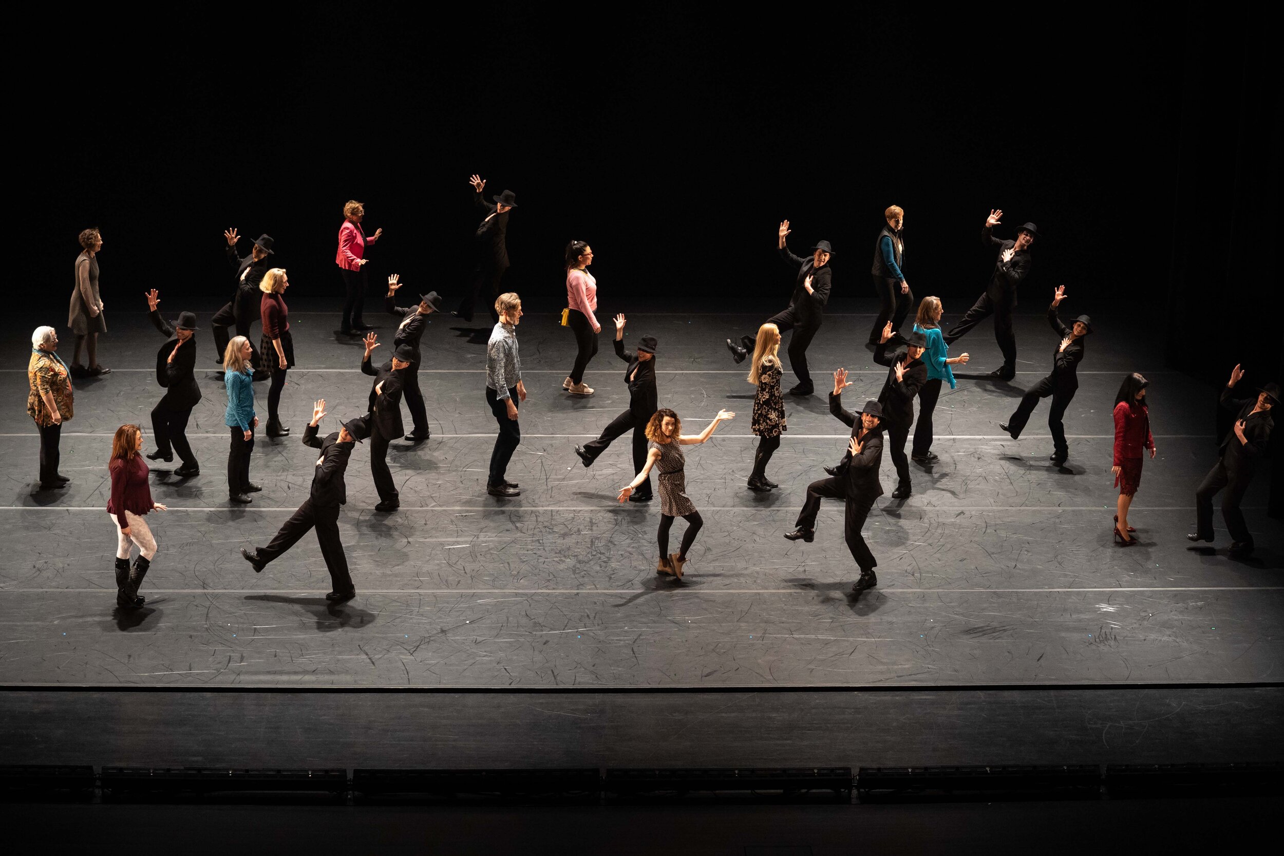  April: Gauthier Dance Company at the Harris Theater, mixing it up with the audience. 