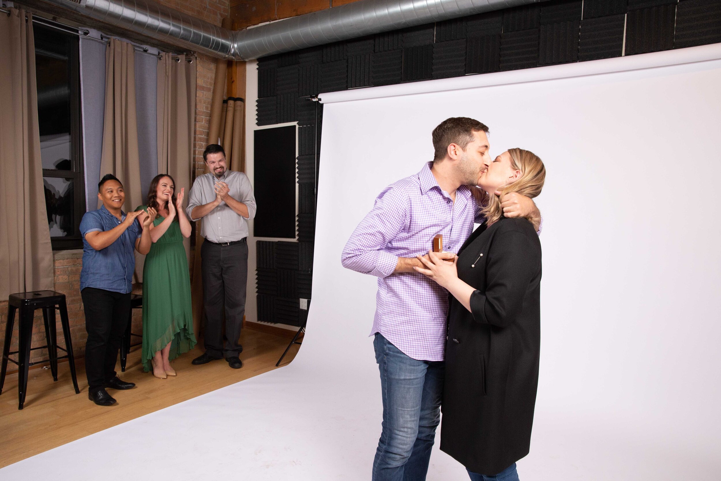  July: after a 4-hour photo shoot, I ask Bridget to marry me and she says yes!  