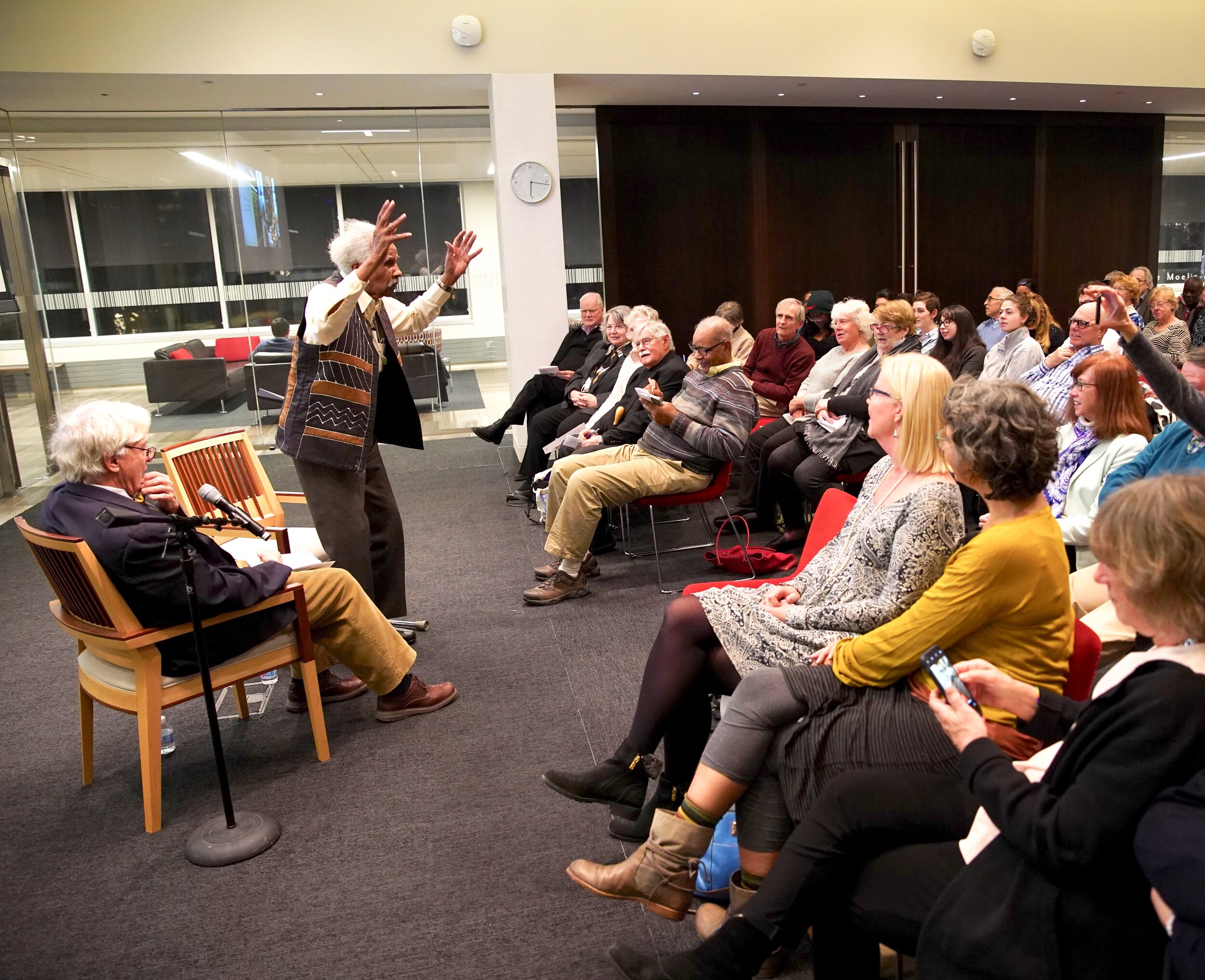  December: Ashley Bryan (96) celebrates the release of his memoir,  Infinite Hope , at the Univ of Pennsylvania.  